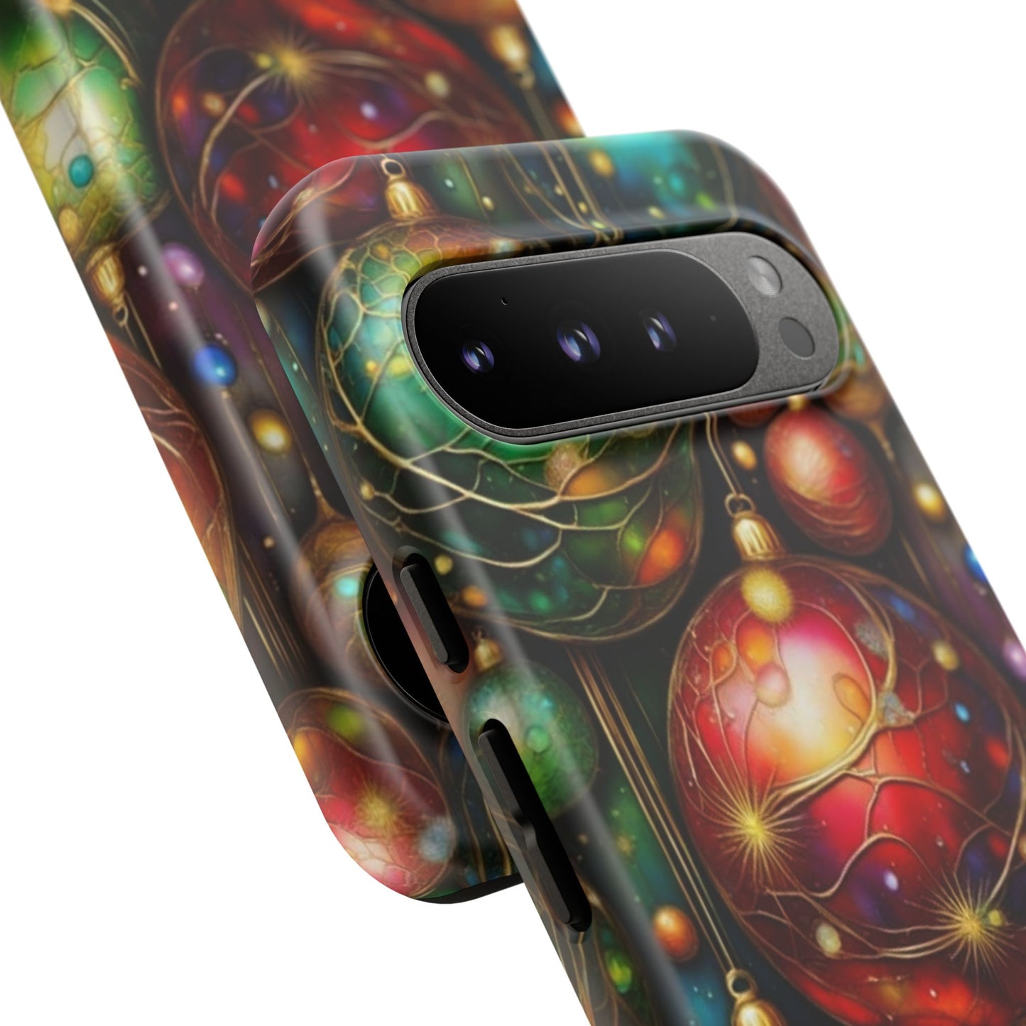 Colorful Holiday Phone Case, Festive Smartphone Cover, Christmas Gift, Artistic Phone Protector, Unique Holiday Accessory