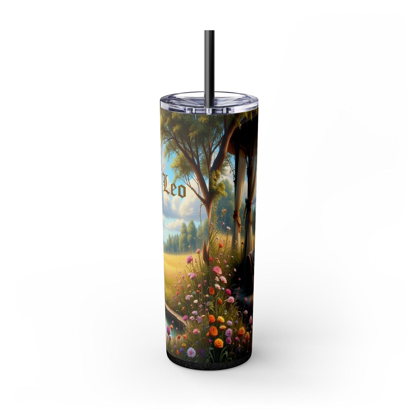 Zodiac Leo Tumbler with Straw, 20oz