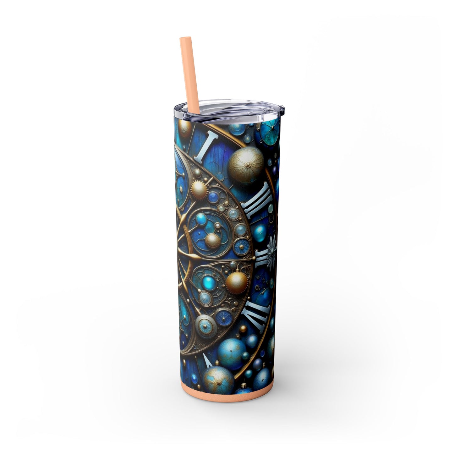 Galactic Skinny Tumbler | 20oz | Cosmic Drinkware, Celestial Design, Astronomy Gift, Party Favors, Starry Night Tumbler