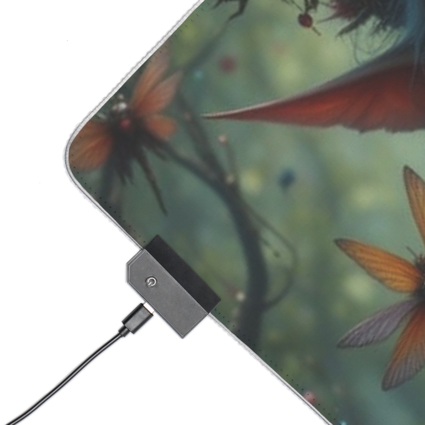 LED Fantasy Gaming Mouse Pad - Enchanted Elf Design, RGB, Gamer Accessories, Desk Decor, Perfect for Gaming Setup