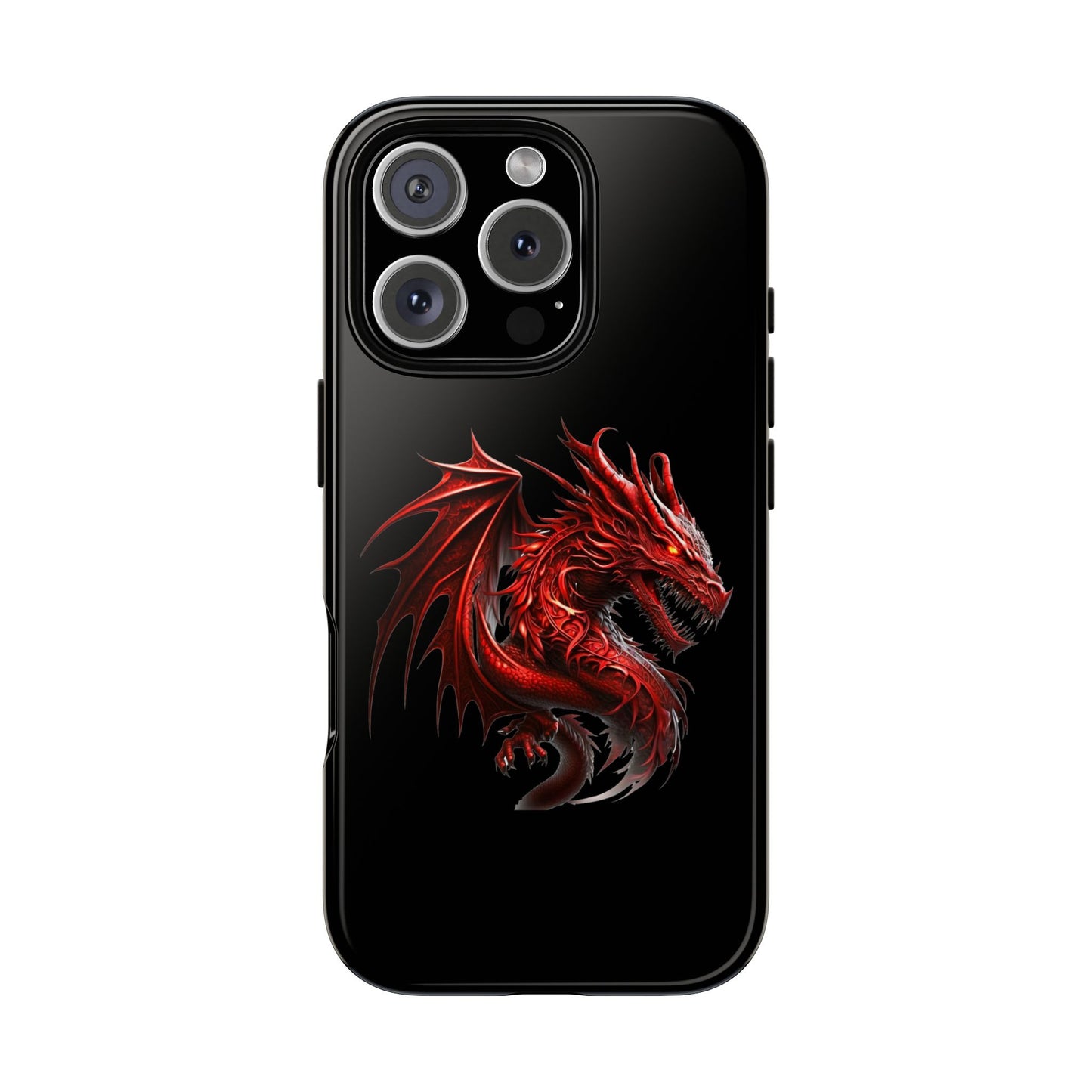 Red Dragon Phone Case, Fantasy Case, Tough Phone Cover, Gift for Gamers, Dragon Lover, Unique Mobile Accessory