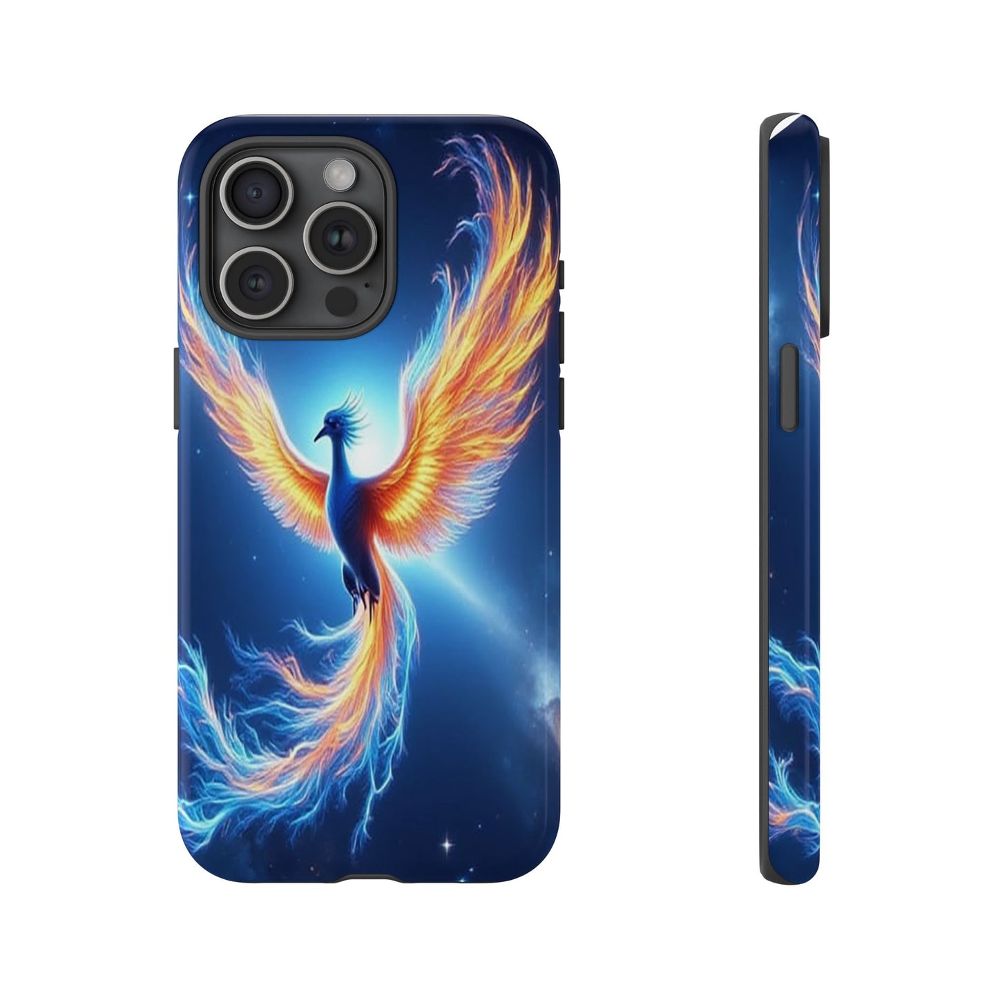 Phoenix Tough Case, Blue Bird Phone Case, Fantasy Designs, Space theme