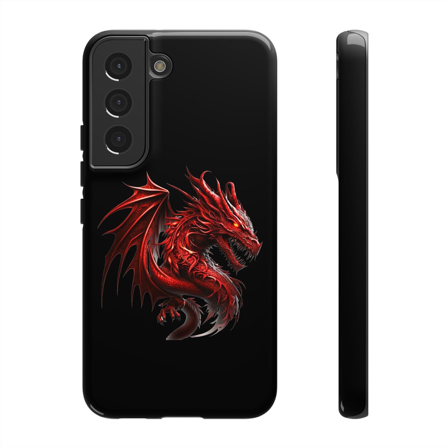 Red Dragon Phone Case, Fantasy Case, Tough Phone Cover, Gift for Gamers, Dragon Lover, Unique Mobile Accessory