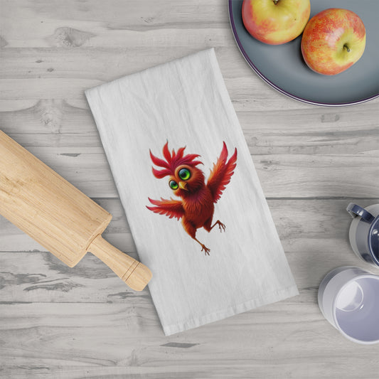 Pepper; Colorful Chicken Tea Towel, Home Decor, Kitchen Accessory, Gift for Bird Lovers, Quirky Kitchen Towel, Nature Inspired Gift