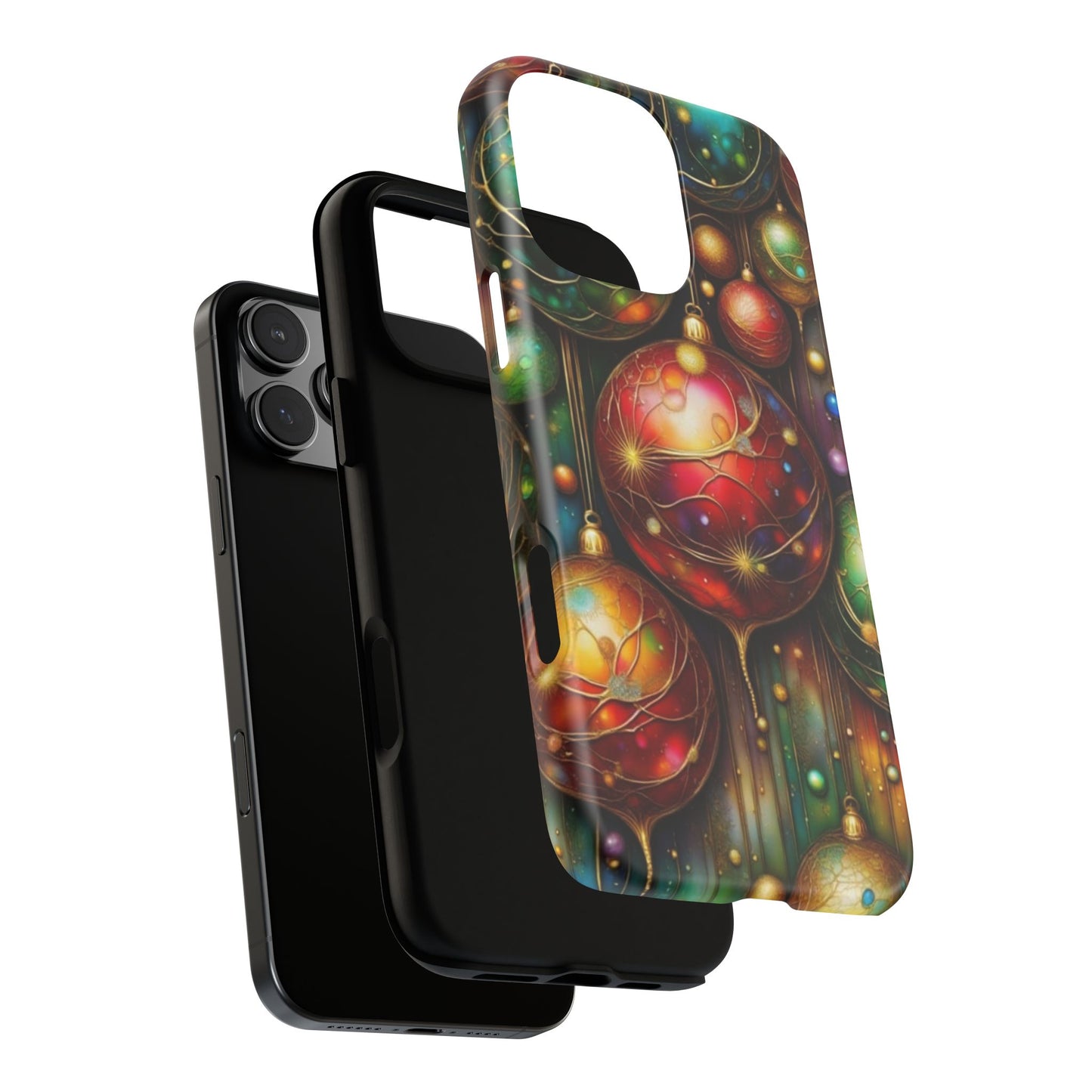 Colorful Holiday Phone Case, Festive Smartphone Cover, Christmas Gift, Artistic Phone Protector, Unique Holiday Accessory