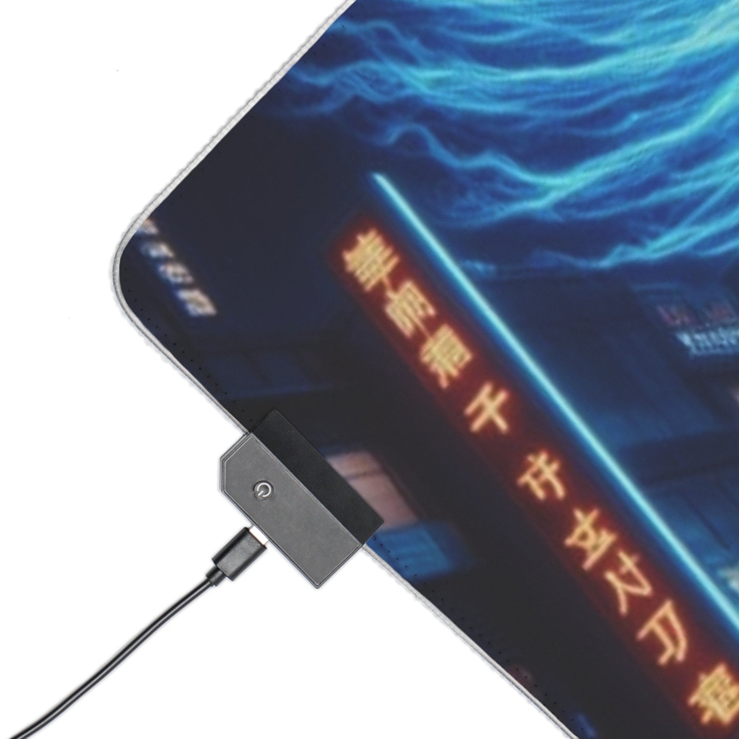 LED Gaming Mouse Pad with Neon Phoenix Design, PC Accessories for Gamers, RGB Customizable Desk Mat, Gift for Gamers, Gaming Setup Decor