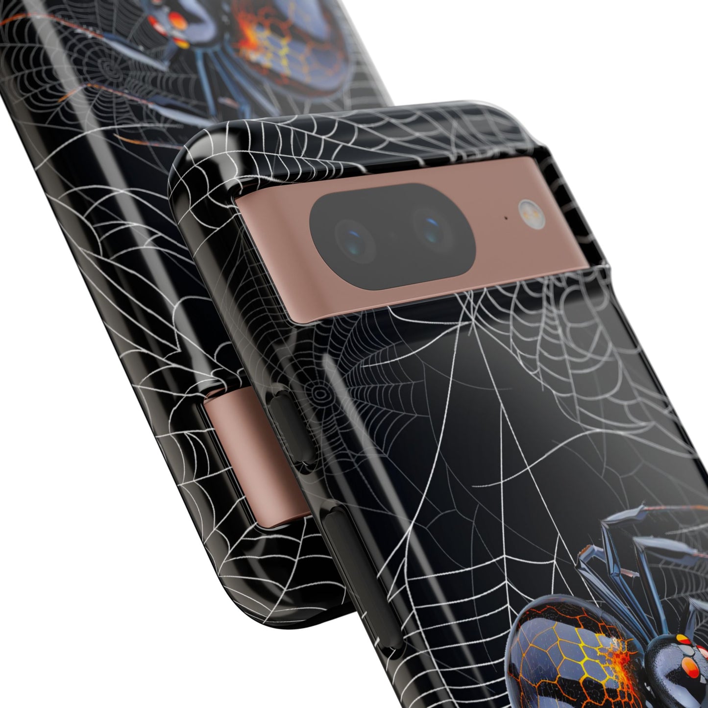 Spider Web Phone Case - Tough Cases for Halloween, Spooky Decor, Gift for Teens, Gothic Style, Unique Customizable Covers