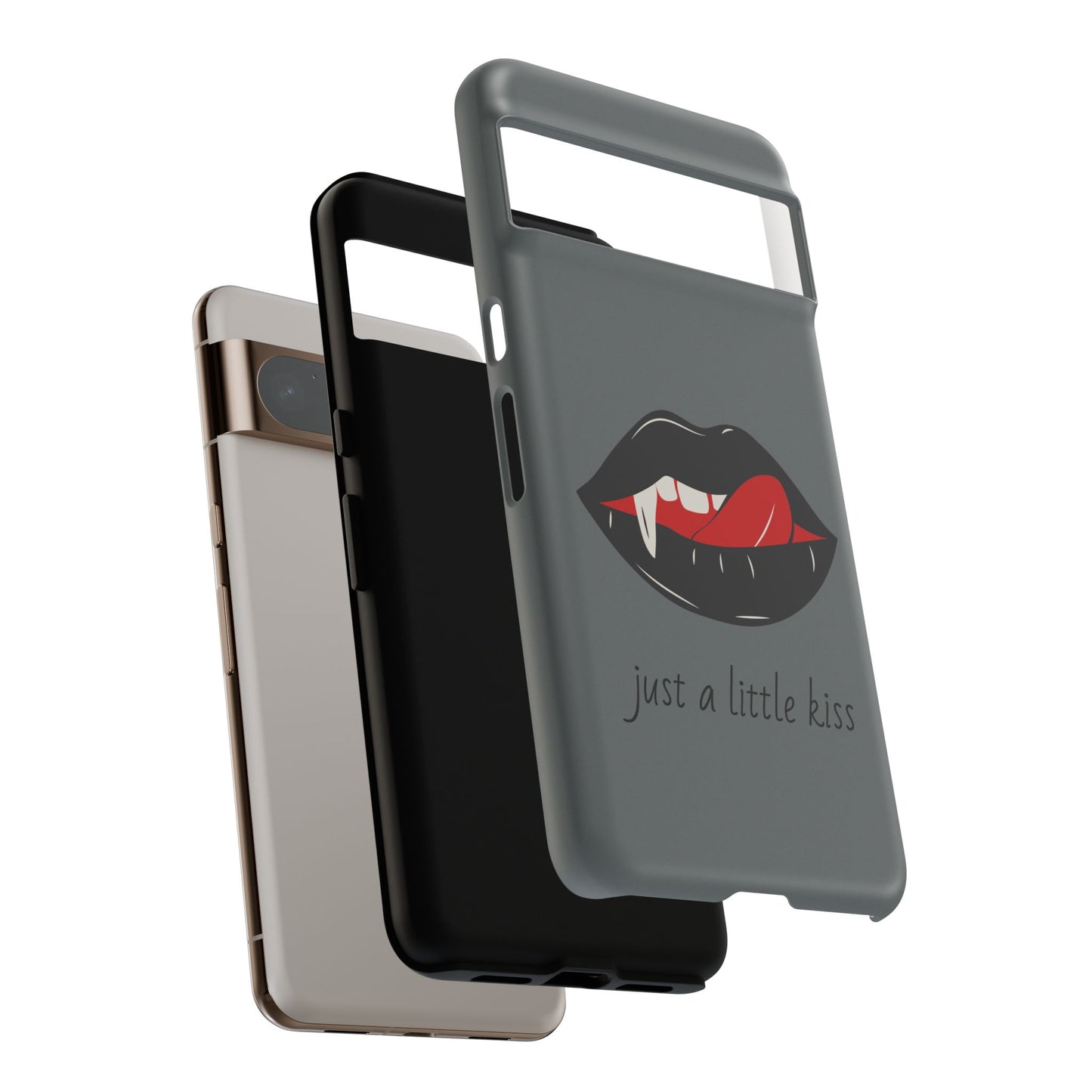 Vampire Lip Phone Case, Edgy Tech Accessories, Halloween Gifts, Goth Aesthetic, Quirky Cell Phone Cover