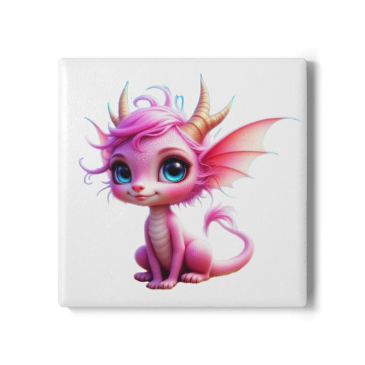 Ceramic Coaster, Baby Dragon Sakura, Unique Gifts, Cool Designs