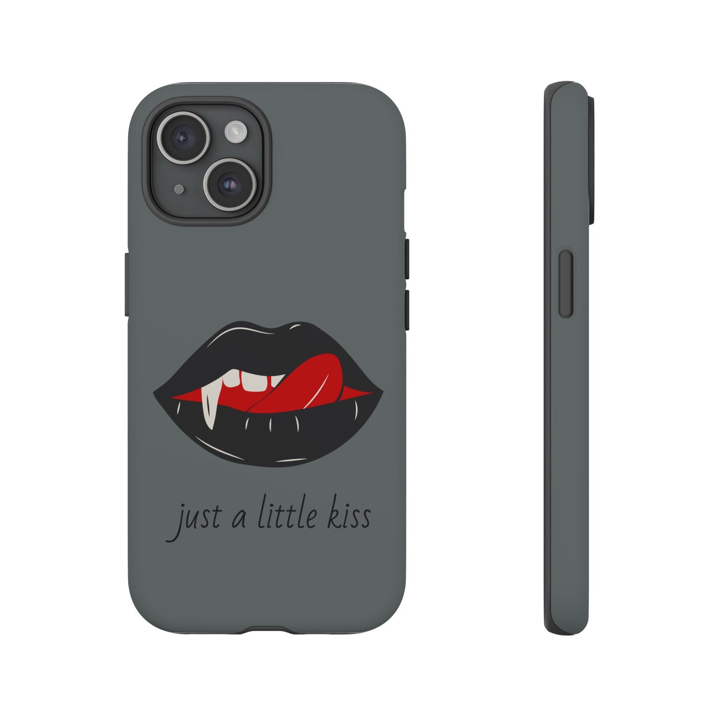 Vampire Lip Phone Case, Edgy Tech Accessories, Halloween Gifts, Goth Aesthetic, Quirky Cell Phone Cover