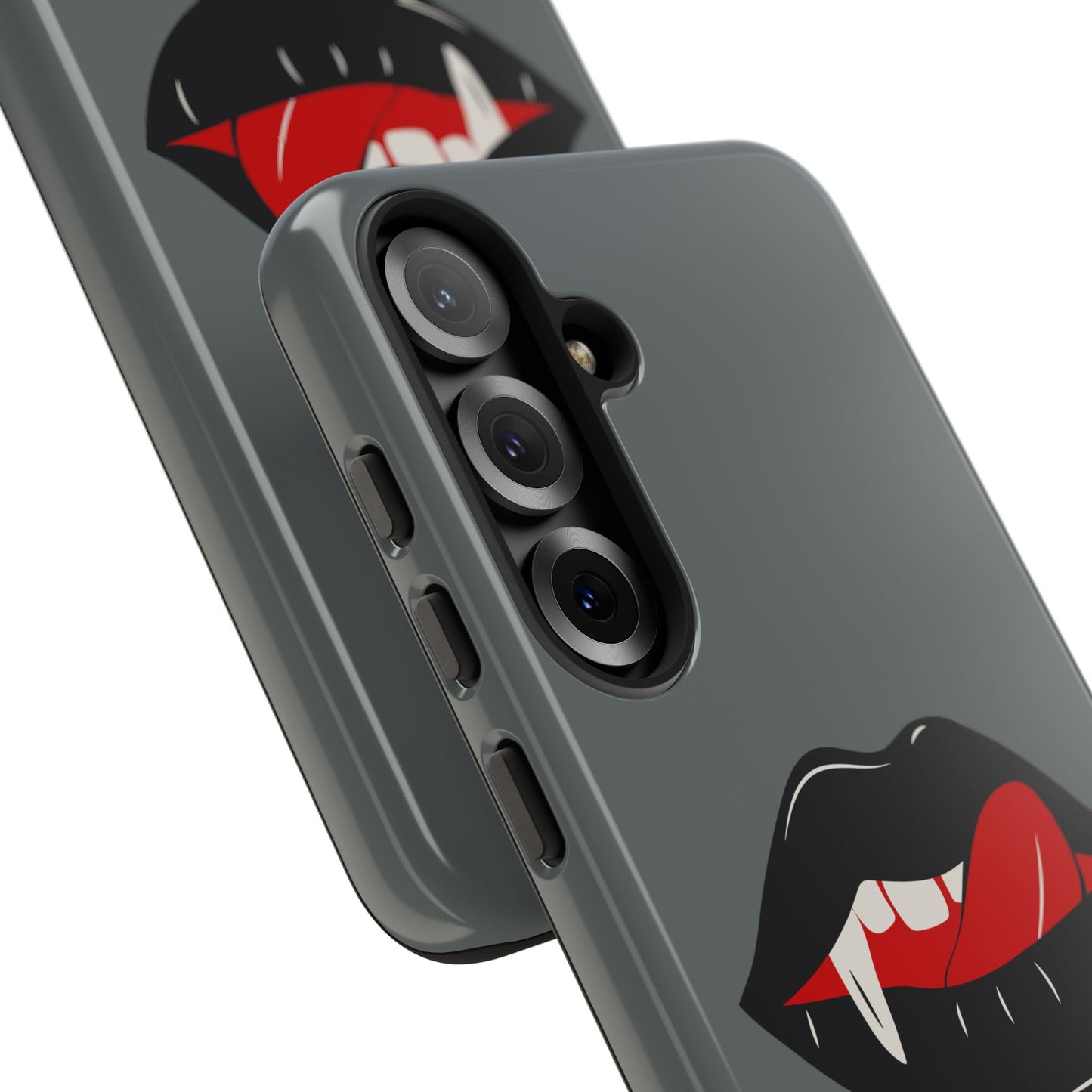 Vampire Lip Phone Case, Edgy Tech Accessories, Halloween Gifts, Goth Aesthetic, Quirky Cell Phone Cover