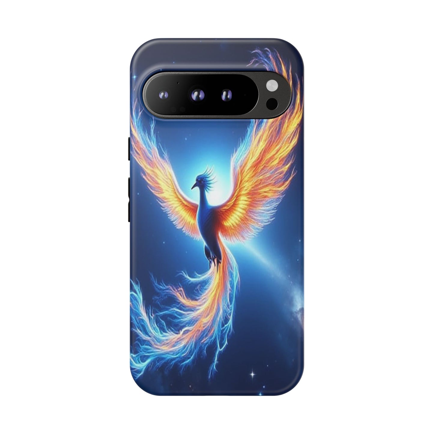 Phoenix Tough Case, Blue Bird Phone Case, Fantasy Designs, Space theme