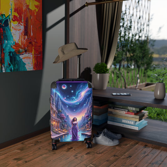 Astrology Signs Libra, Anime, Fantasy Travel Suitcase with Ethereal Design, Perfect for Adventurers, Dreamers, and Mystical Souls, Artful Luggage, Gift for Travelers