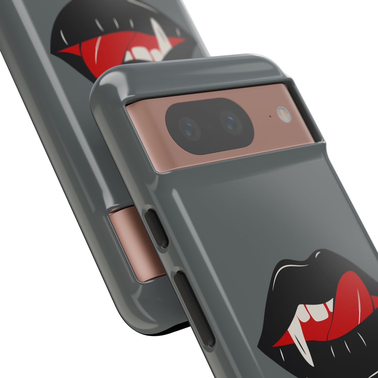 Vampire Lip Phone Case, Edgy Tech Accessories, Halloween Gifts, Goth Aesthetic, Quirky Cell Phone Cover