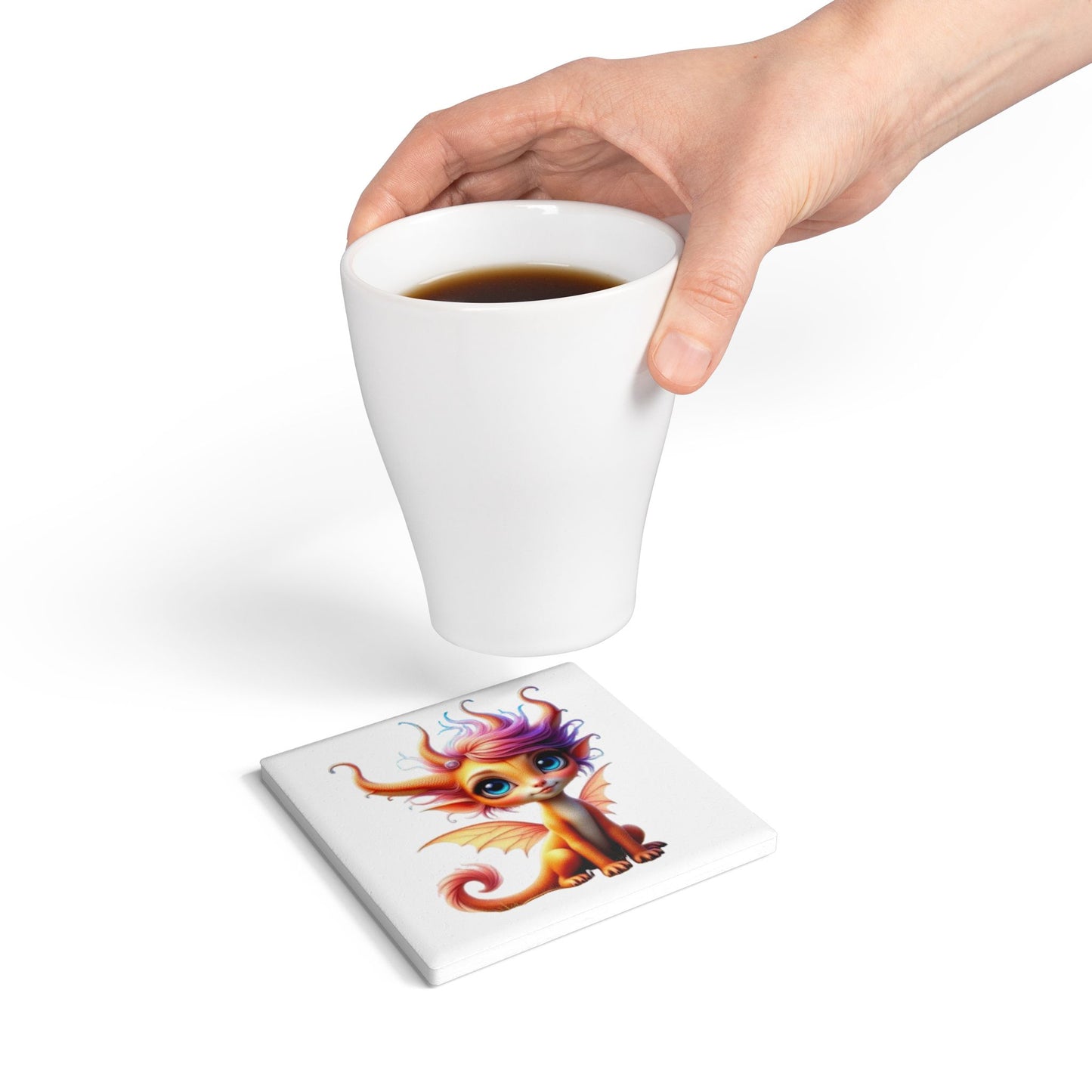 Ceramic Coaster, Baby Dragon Nami, Cool Gifts, Unique Designs