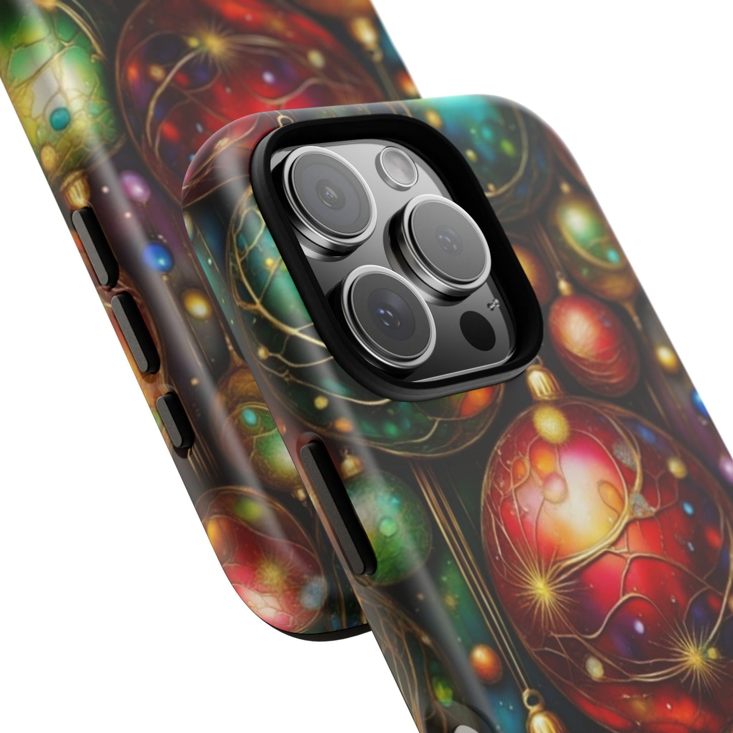 Colorful Holiday Phone Case, Festive Smartphone Cover, Christmas Gift, Artistic Phone Protector, Unique Holiday Accessory