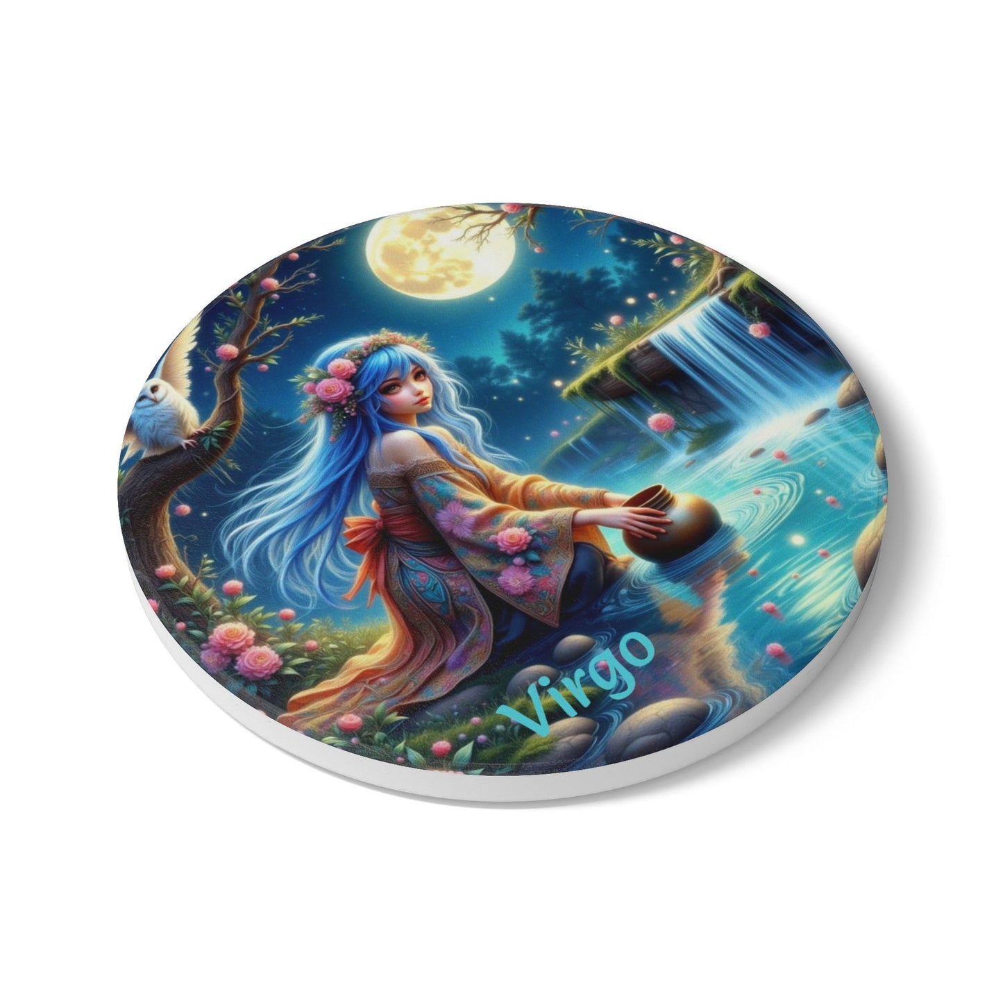 Ceramic Coaster, Zodiac Virgo, Astrology Signs, Unique Designs, Gift Ideas
