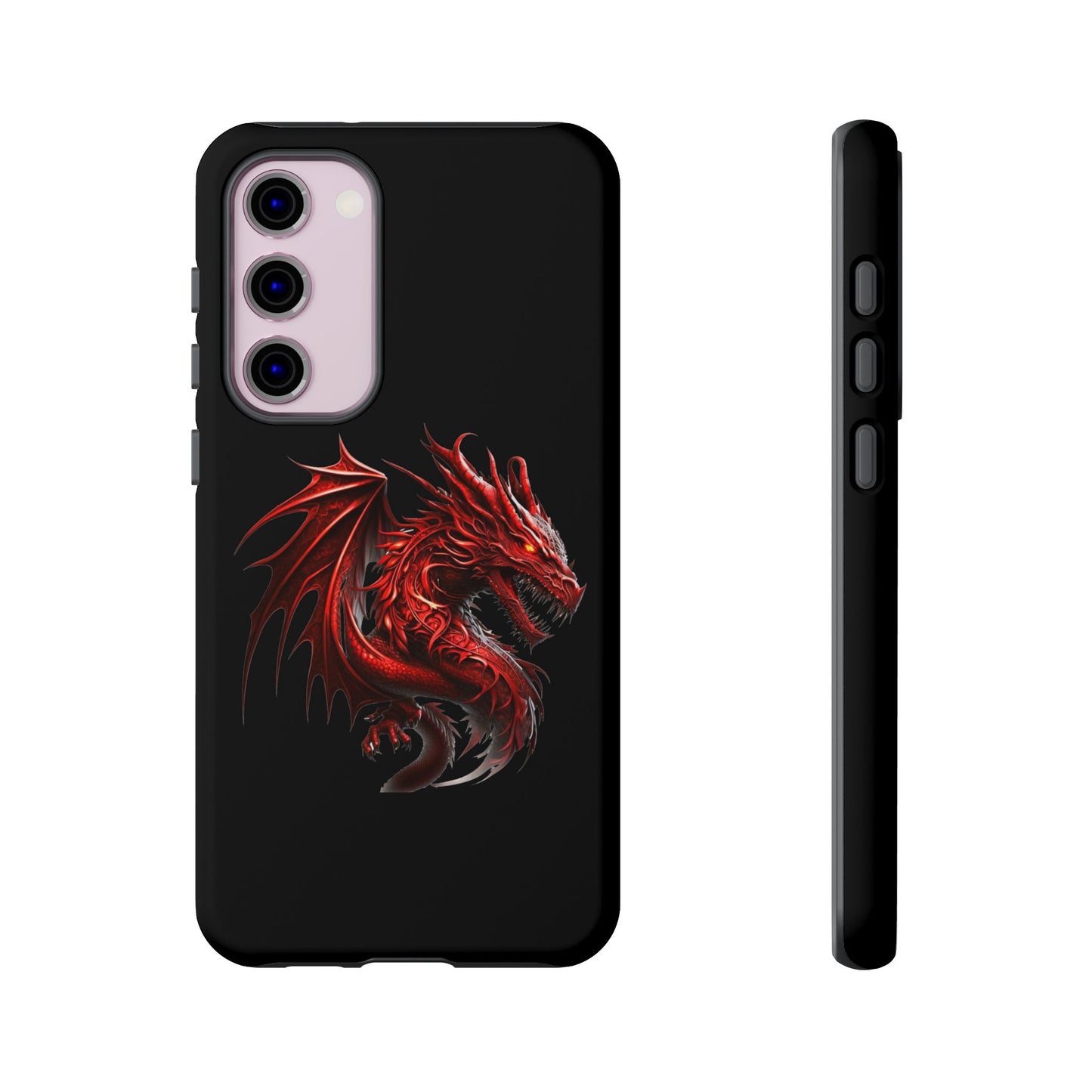Red Dragon Phone Case, Fantasy Case, Tough Phone Cover, Gift for Gamers, Dragon Lover, Unique Mobile Accessory