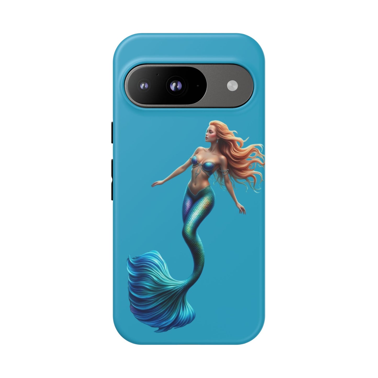 Mermaid Phone Case, Tough Phone Cover, Ocean Lover Gift, Cute Mermaid Accessory, Summer Vibes Case