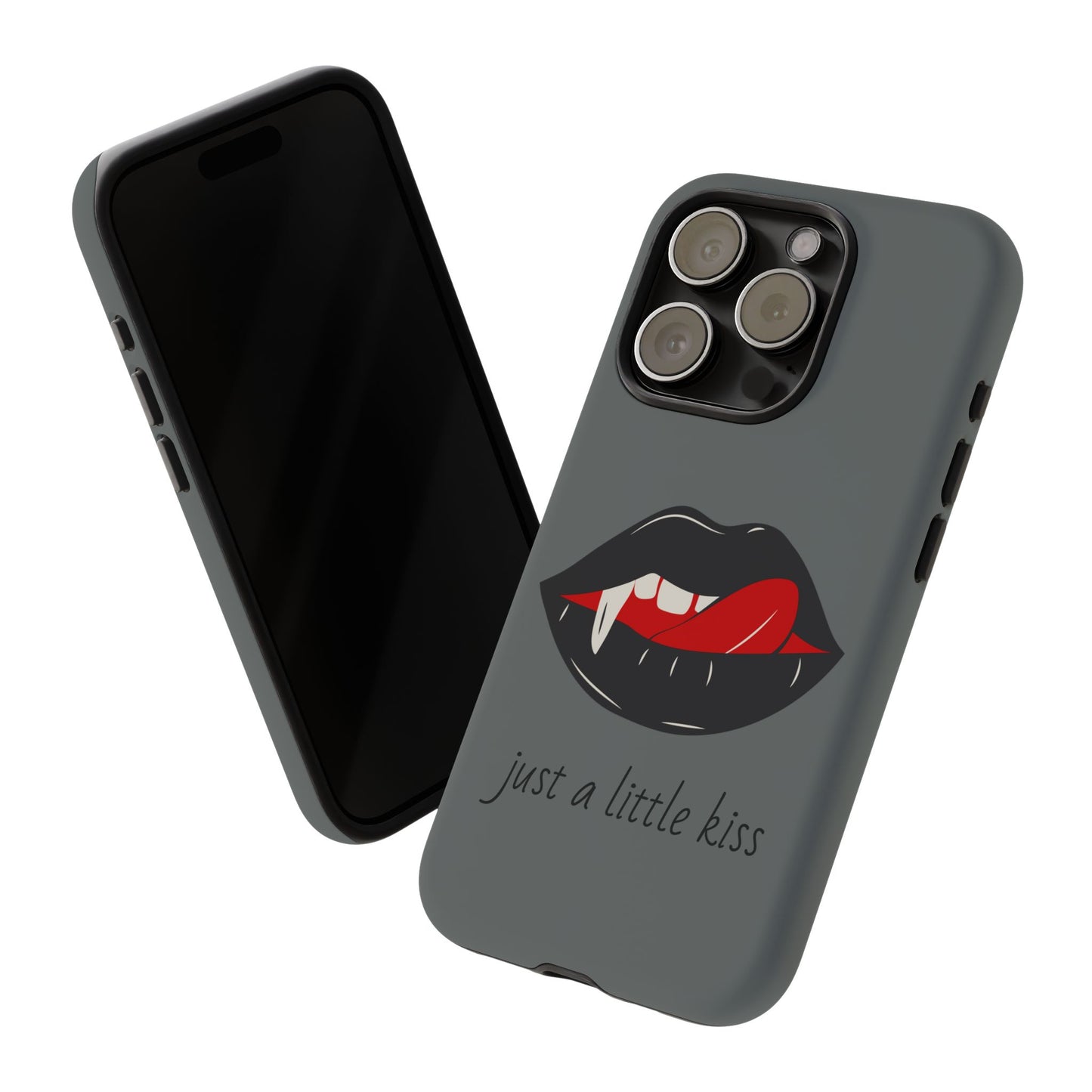 Vampire Lip Phone Case, Edgy Tech Accessories, Halloween Gifts, Goth Aesthetic, Quirky Cell Phone Cover
