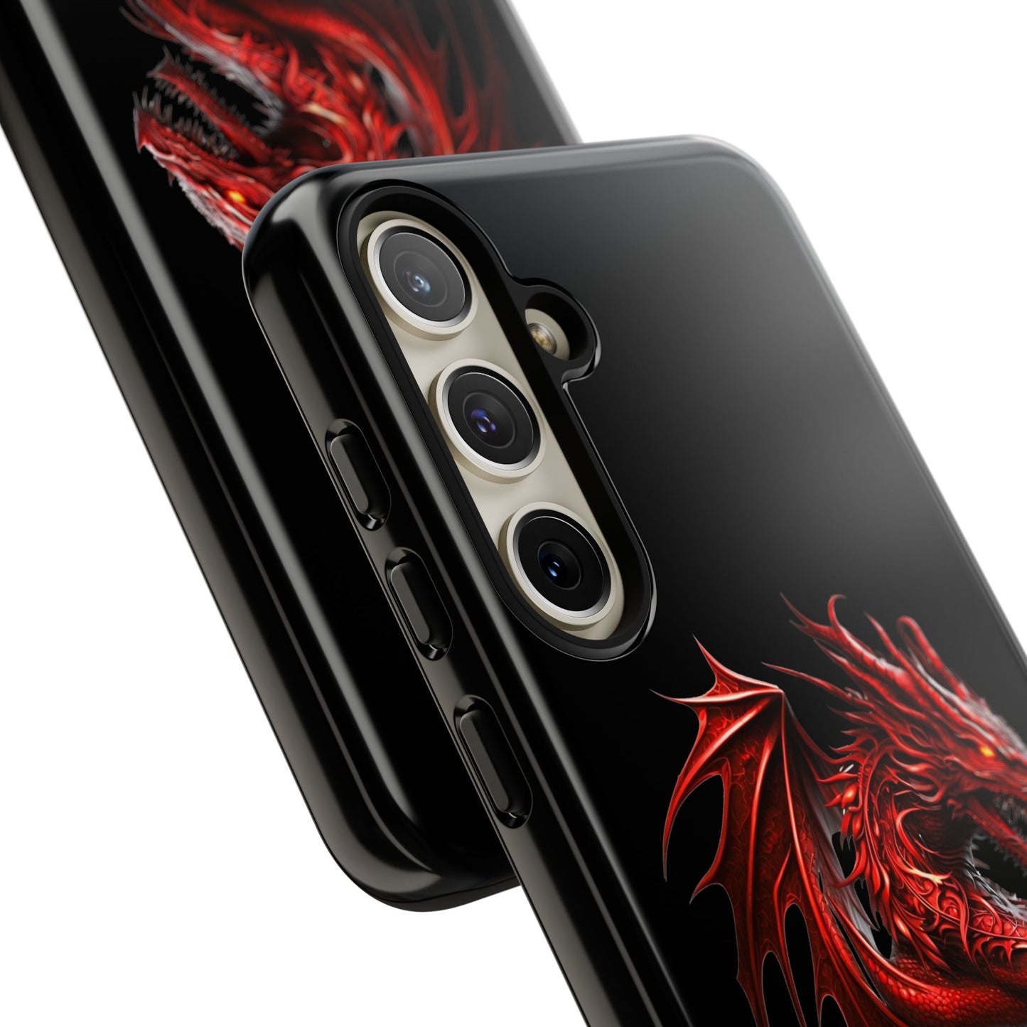 Red Dragon Phone Case, Fantasy Case, Tough Phone Cover, Gift for Gamers, Dragon Lover, Unique Mobile Accessory