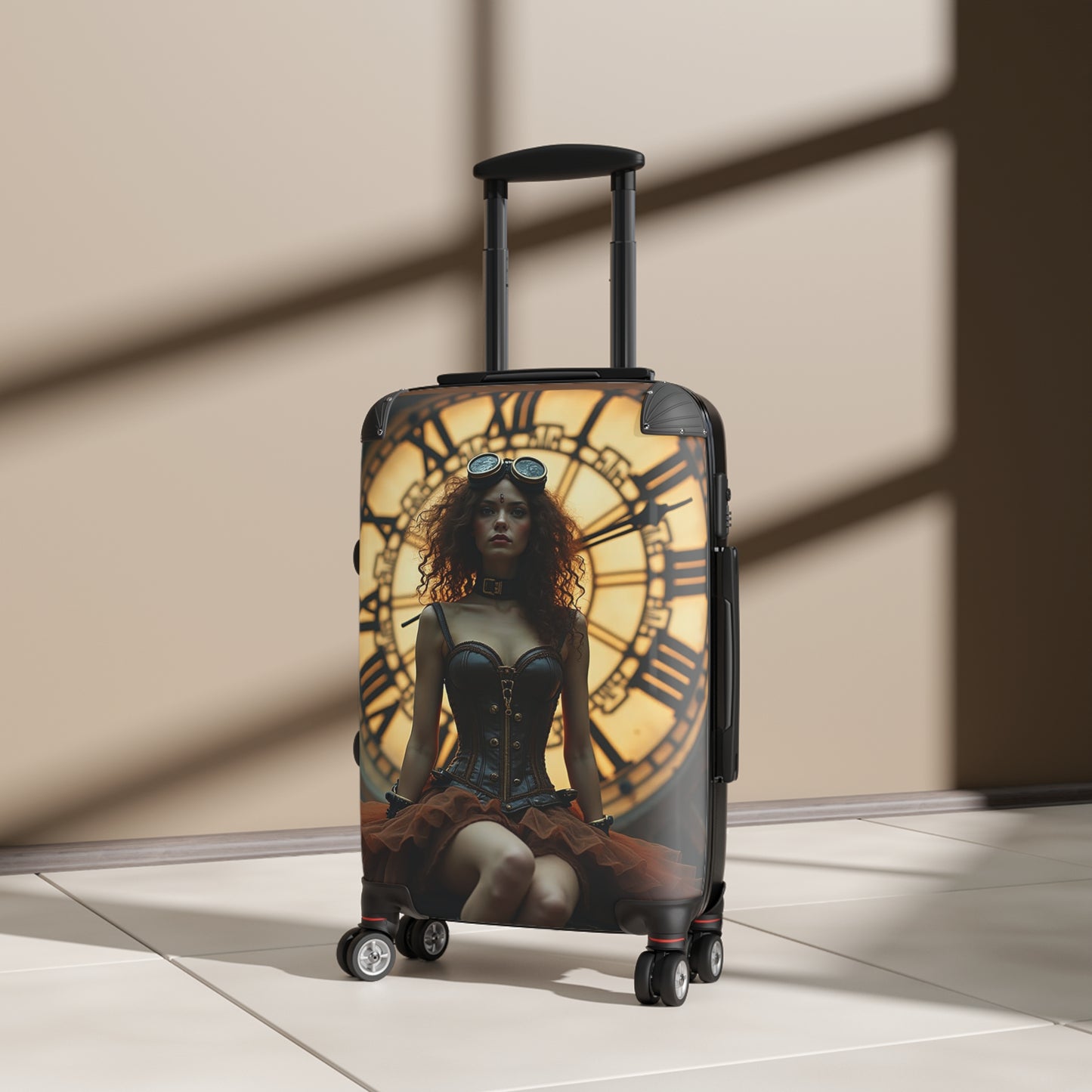 Lucy Steampunk Stylish Suitcase - Unique Travel Luggage for Adventurers, Ideal Gift for Travelers, Vintage-Inspired Travel Gear, Perfect [...]