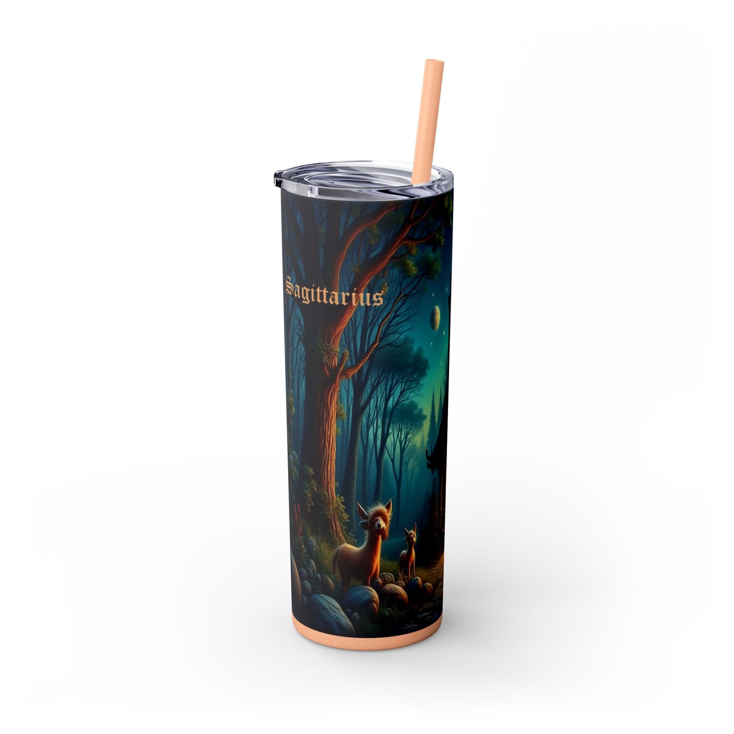 Zodiac Sagittarius Tumbler with Straw, 20oz
