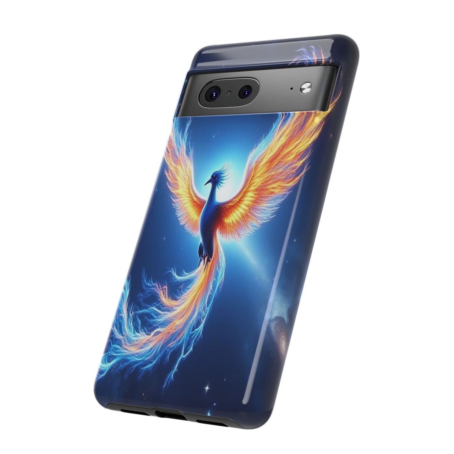Phoenix Tough Case, Blue Bird Phone Case, Fantasy Designs, Space theme
