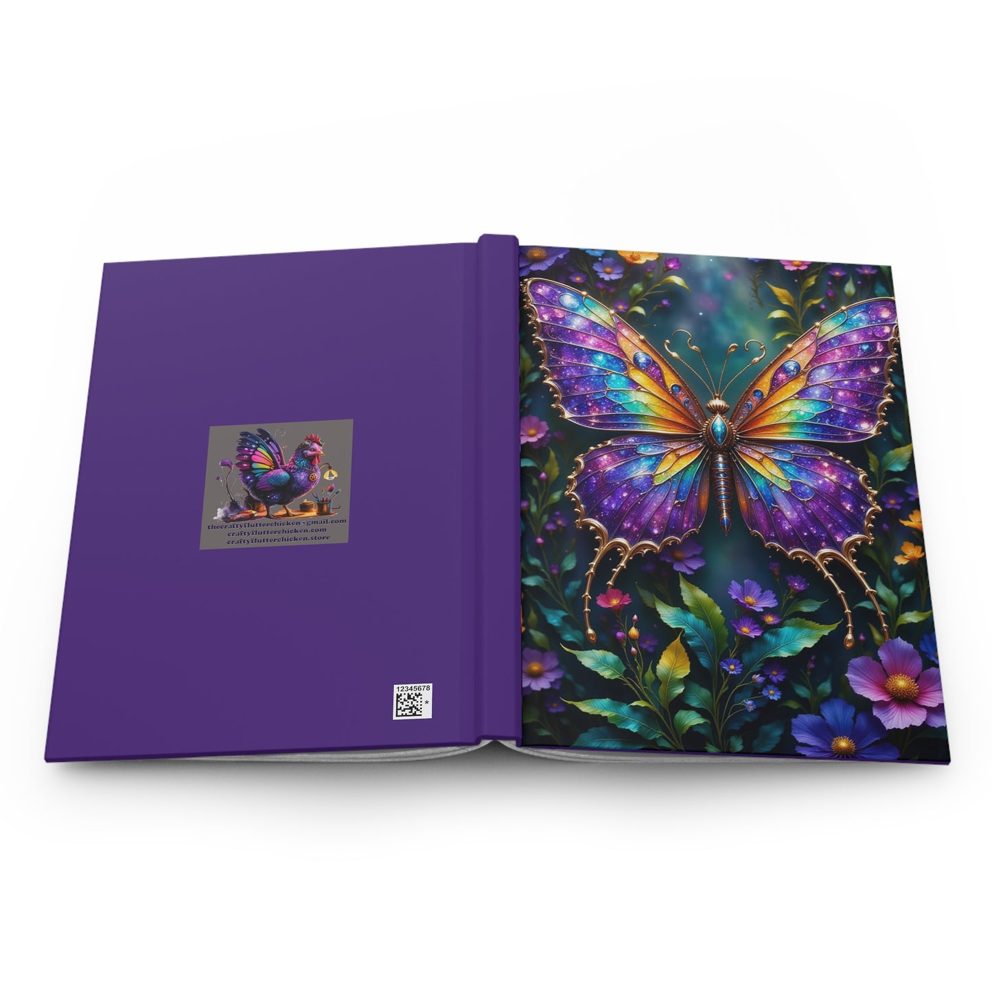 Vibrant Purple Butterfly Journal, Colorful Hardcover Notebook, Perfect Gift for Nature Lovers, Inspirational Writing, Creative Journal for [...]