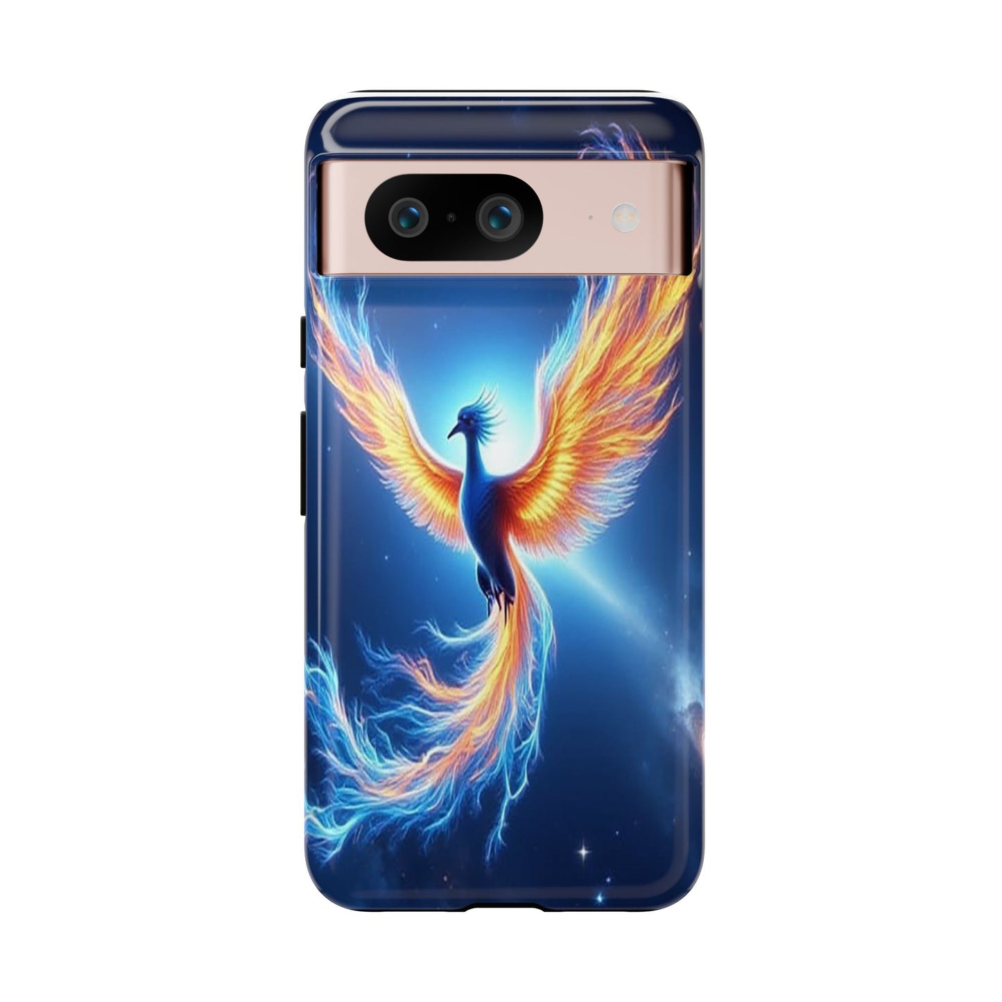 Phoenix Tough Case, Blue Bird Phone Case, Fantasy Designs, Space theme