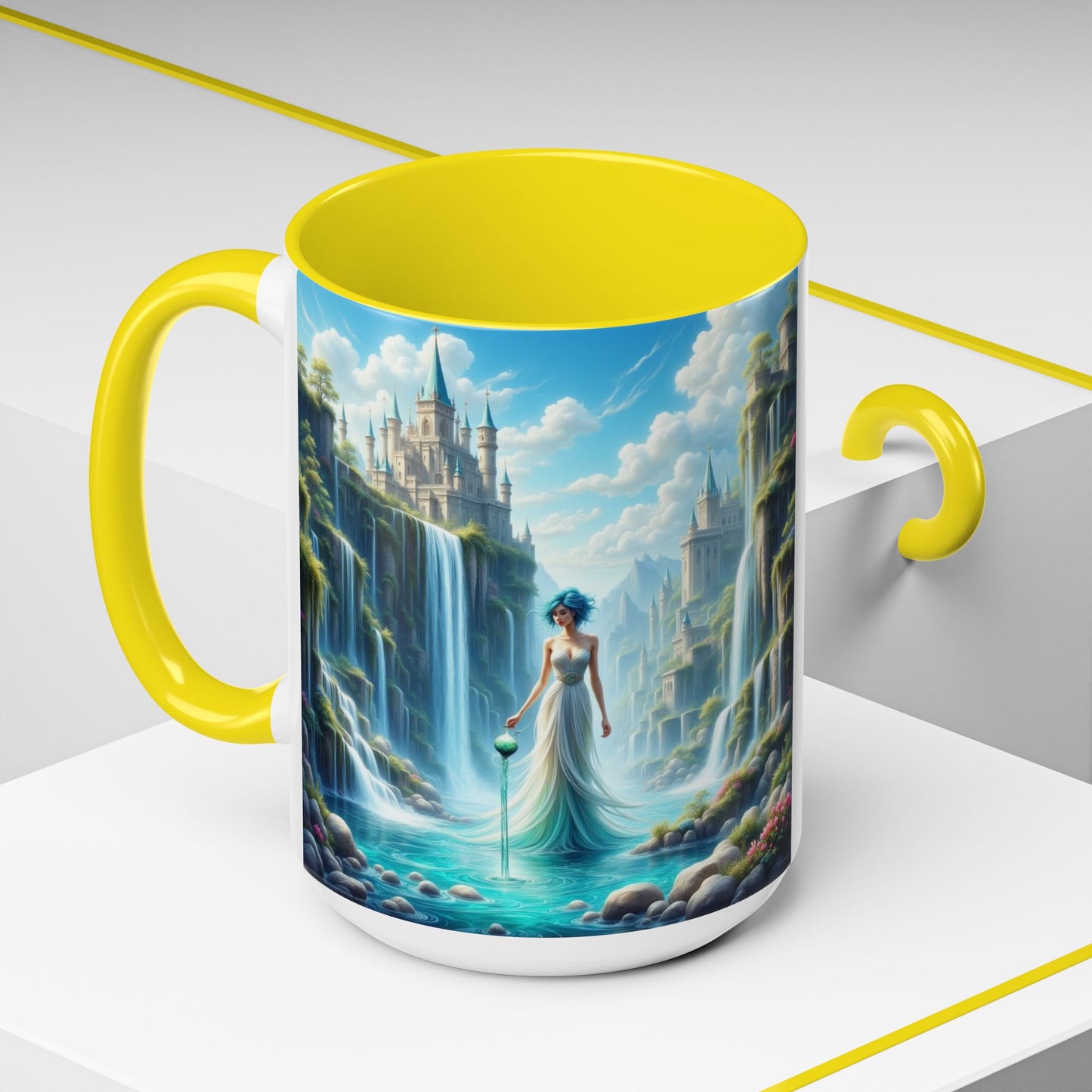 Astrology Aquarius, Accent Coffee Mug - 11oz and 15oz