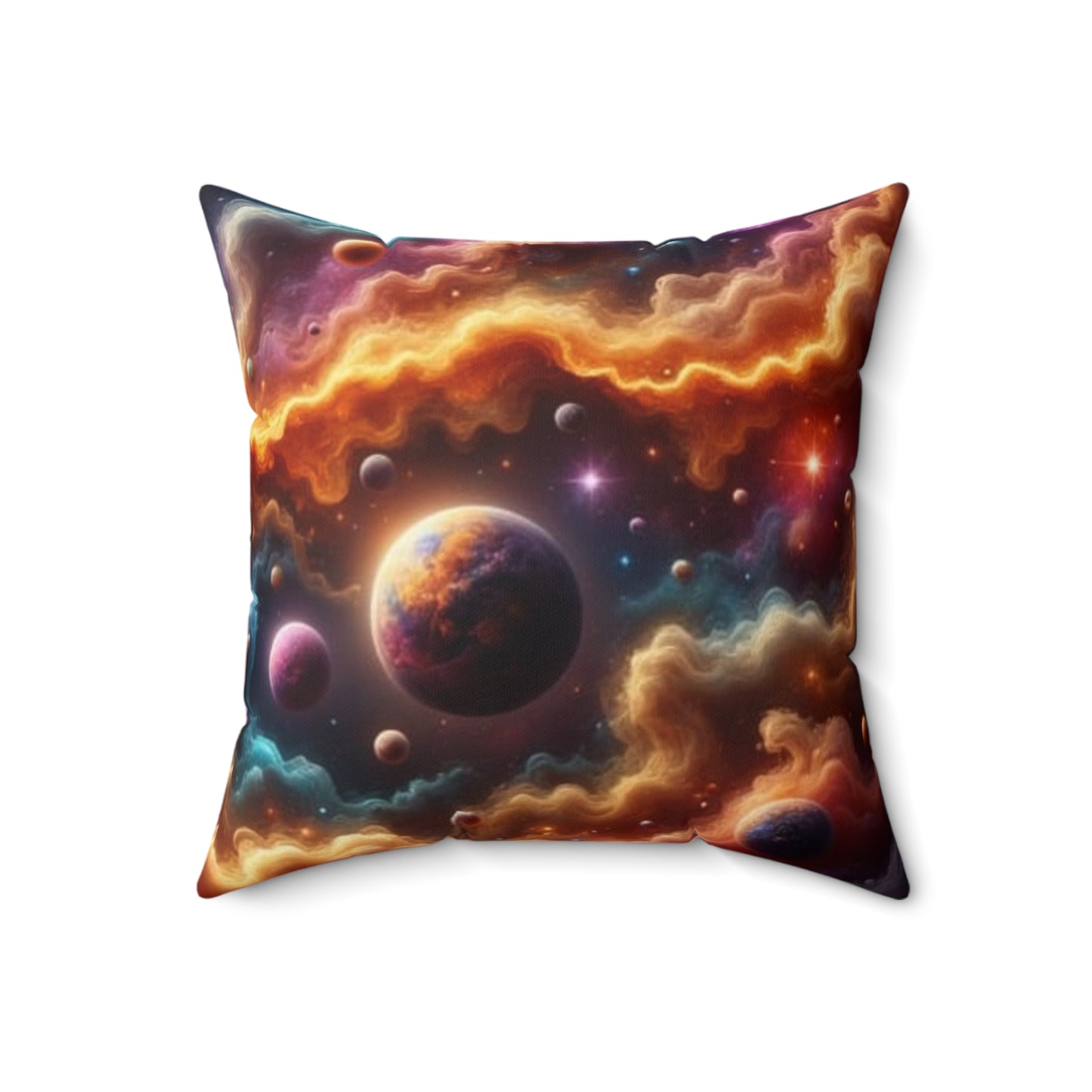 Celestial Phoenix Throw Pillow, Cosmic Home Decor, Galaxy Cushion, Astrology Accent Pillow, Starry Night Decor, Gift for Space Lovers