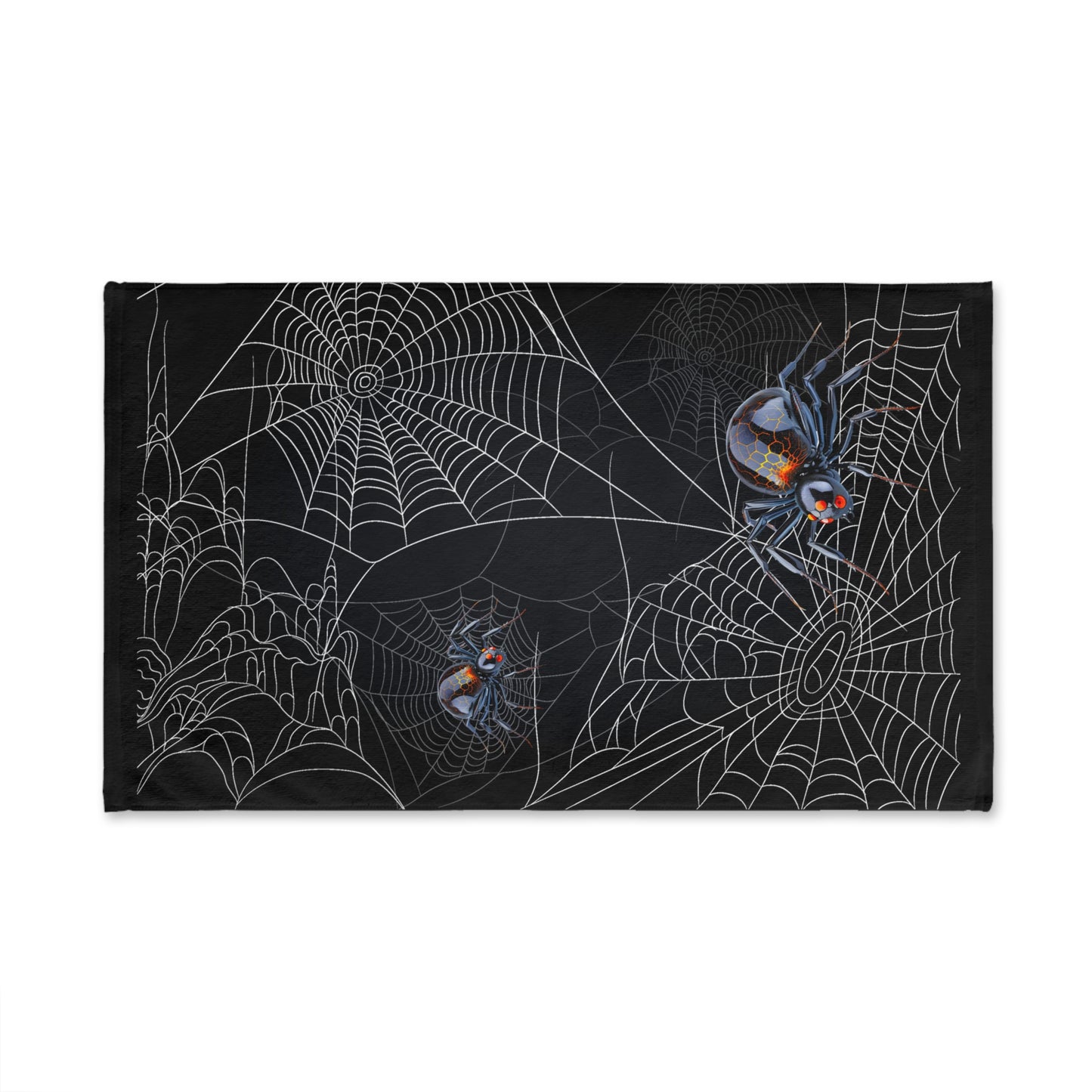 Spooky Spider Web Hand Towel | Halloween Decor, Kitchen Towel, Bathroom Accessory, Gothic Homeware, Gift for Spider Lovers
