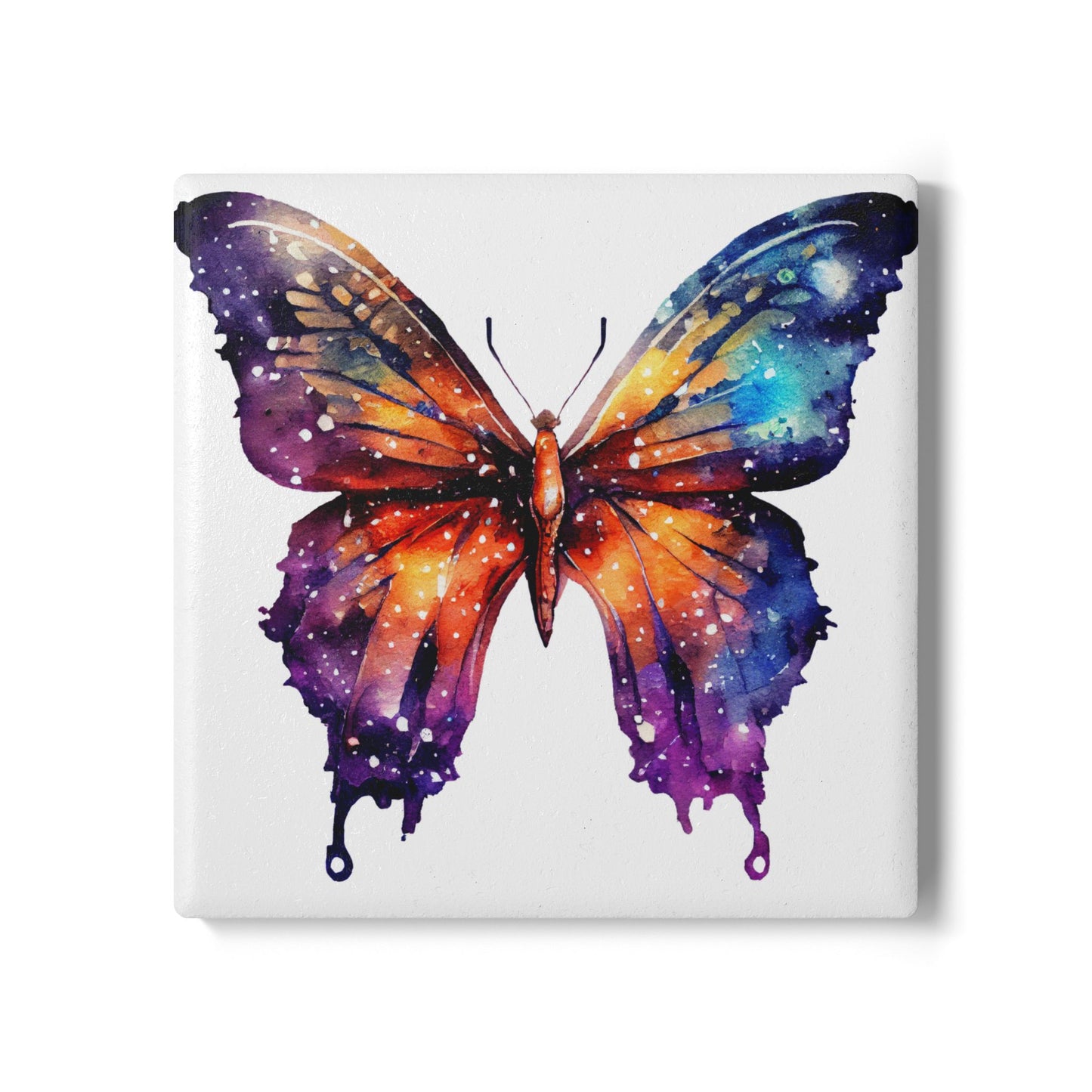 Ceramic Coaster, Space Butterfly, Unique Designs, Gift Ideas