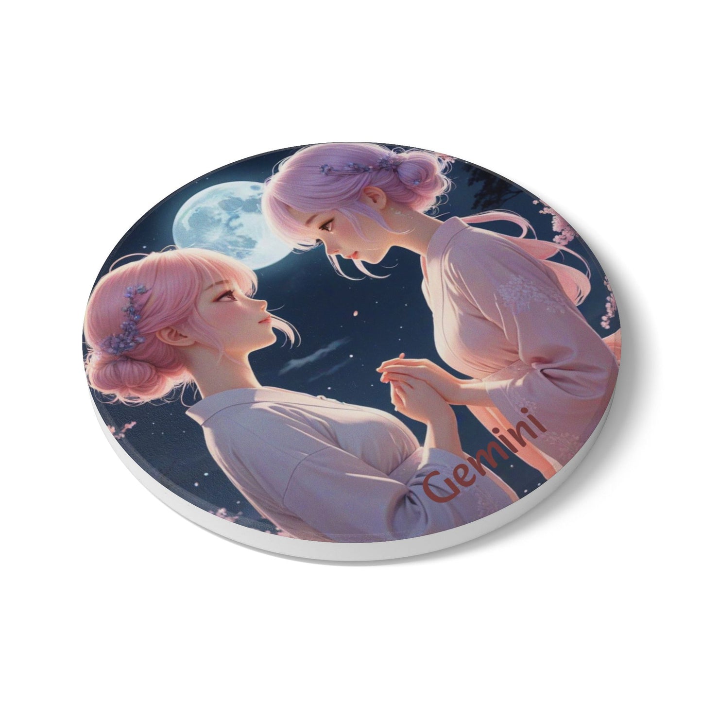 Ceramic Coaster, Zodiac Gemini
