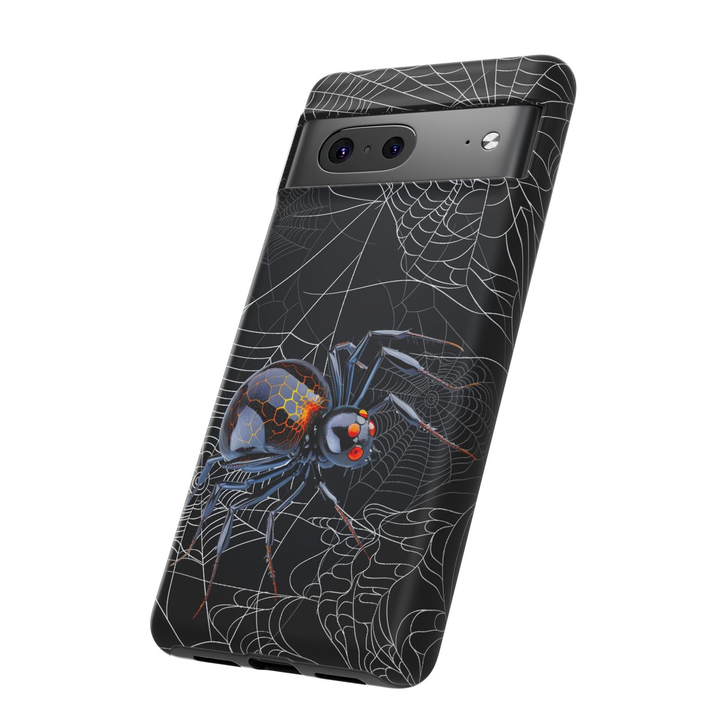 Spider Web Phone Case - Tough Cases for Halloween, Spooky Decor, Gift for Teens, Gothic Style, Unique Customizable Covers
