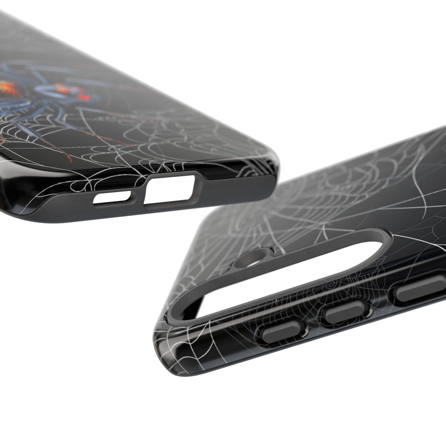 Spider Web Phone Case - Tough Cases for Halloween, Spooky Decor, Gift for Teens, Gothic Style, Unique Customizable Covers