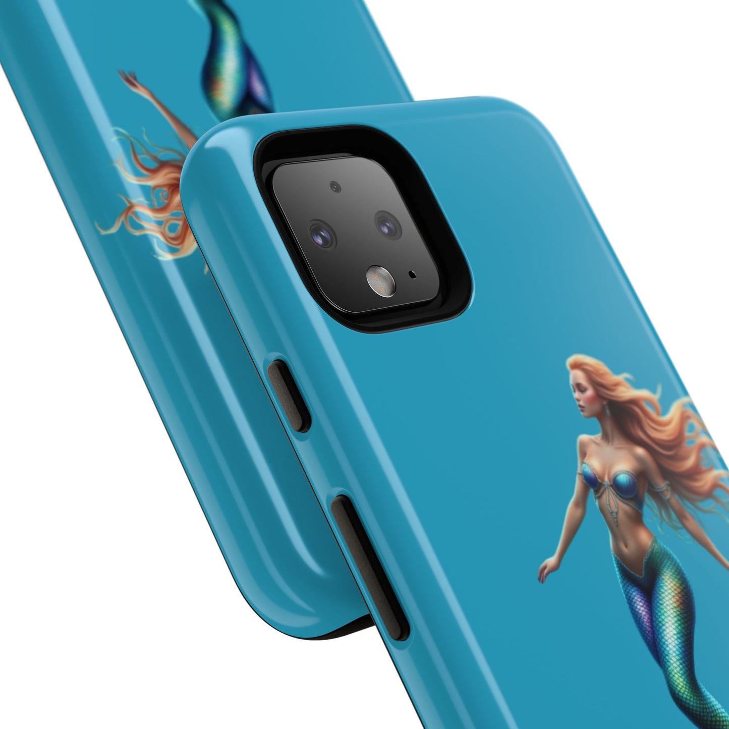 Mermaid Phone Case, Tough Phone Cover, Ocean Lover Gift, Cute Mermaid Accessory, Summer Vibes Case