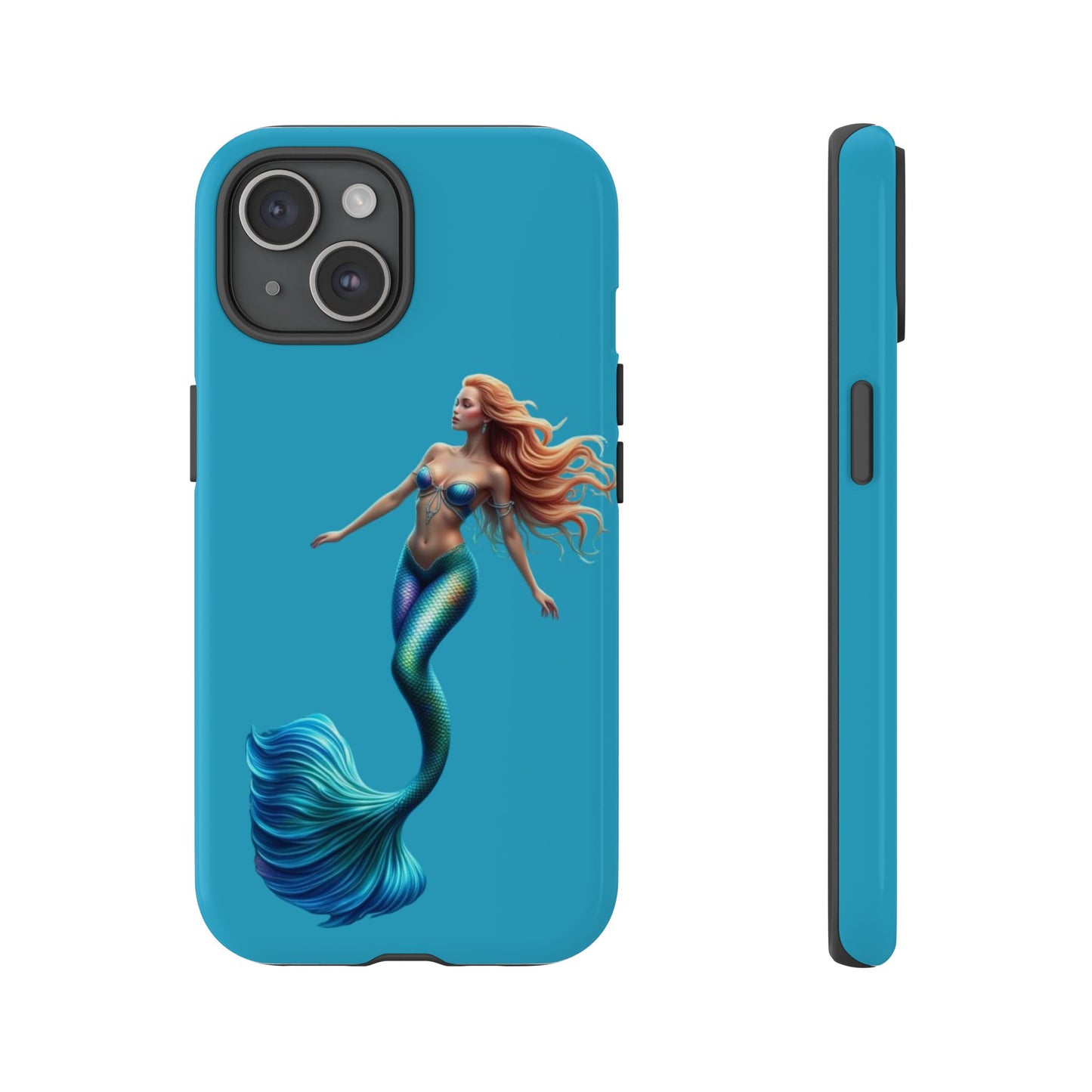 Mermaid Phone Case, Tough Phone Cover, Ocean Lover Gift, Cute Mermaid Accessory, Summer Vibes Case