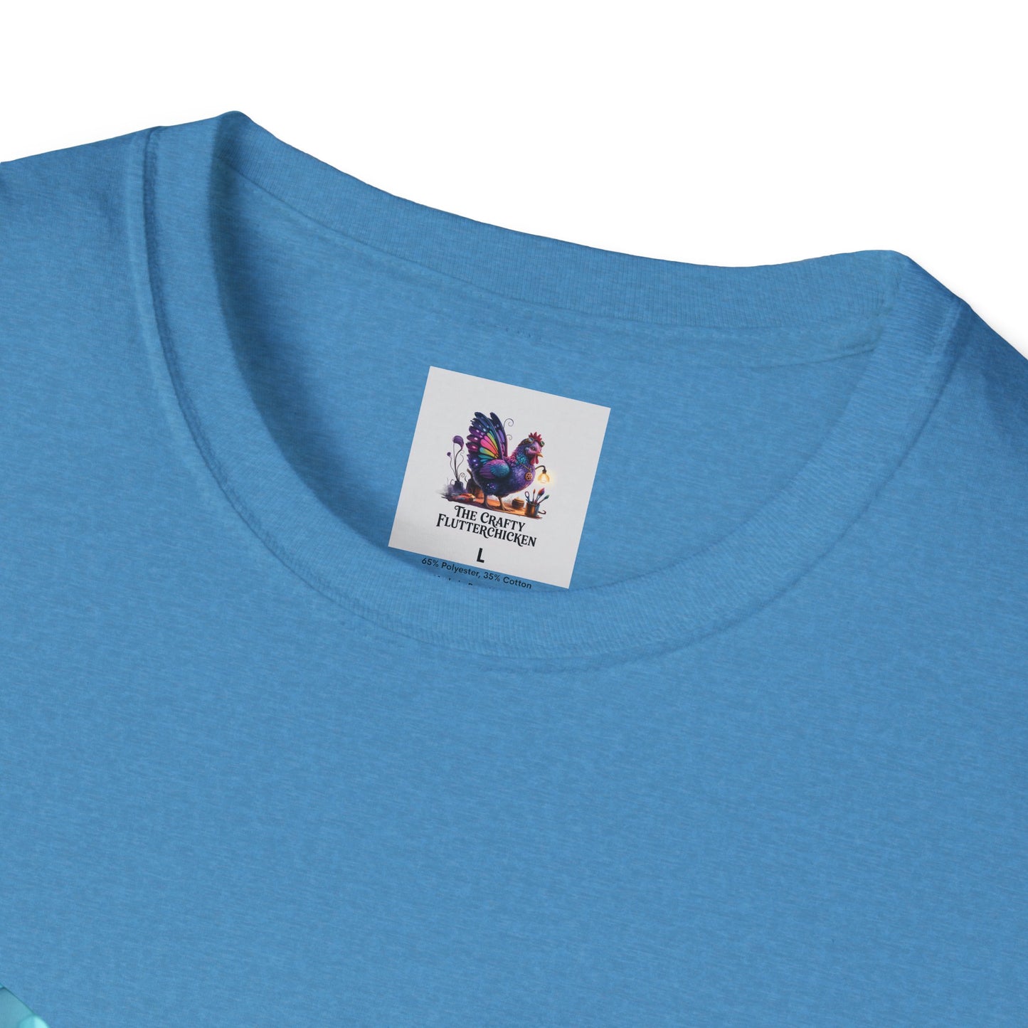 Colorful Butterfly Art Unisex Softstyle T-Shirt, Colorful Tee, Nature-Inspired Apparel, Cute Graphic Shirt