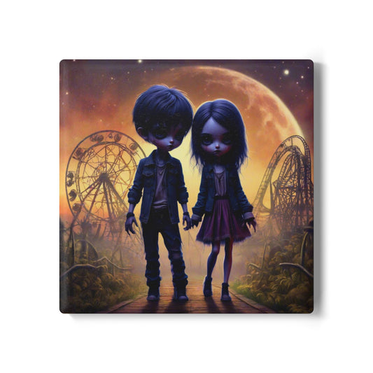 Ceramic Coaster, Tiny Terrors Baxter & Beatrice