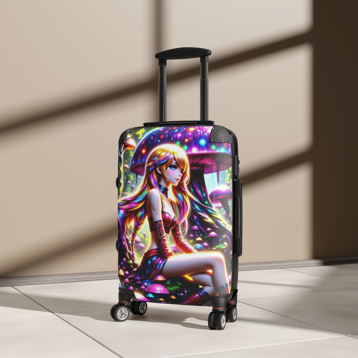 Sexy Anime Alice in Wonderland, Fantasy Luggage, Stylish Travel Suitcase, Adventure Bag, Novelty Carry-On, Perfect for Travelers, Gift for Travelers