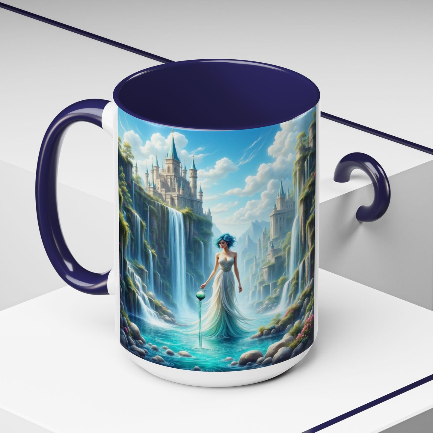 Astrology Aquarius, Accent Coffee Mug - 11oz and 15oz