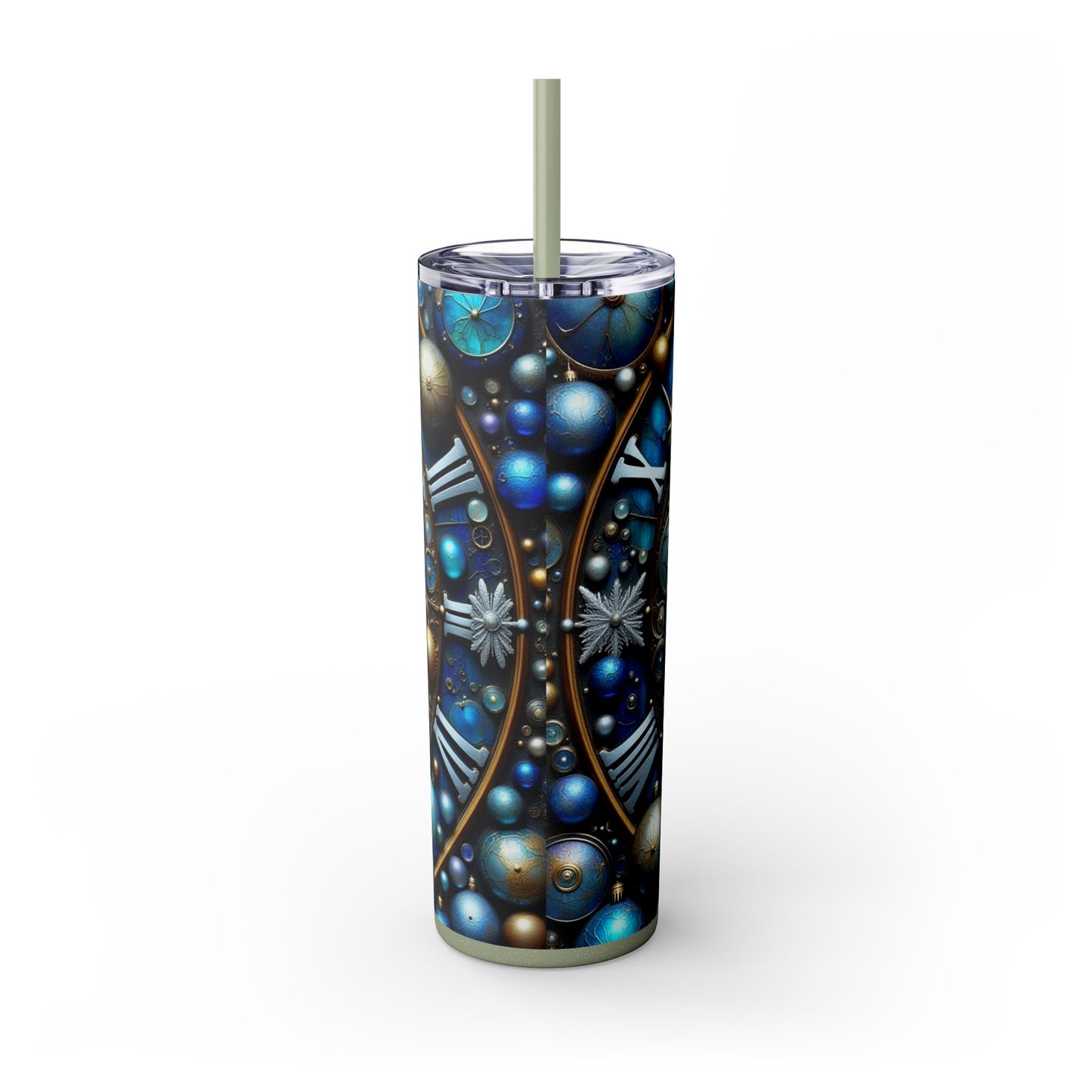 Galactic Skinny Tumbler | 20oz | Cosmic Drinkware, Celestial Design, Astronomy Gift, Party Favors, Starry Night Tumbler