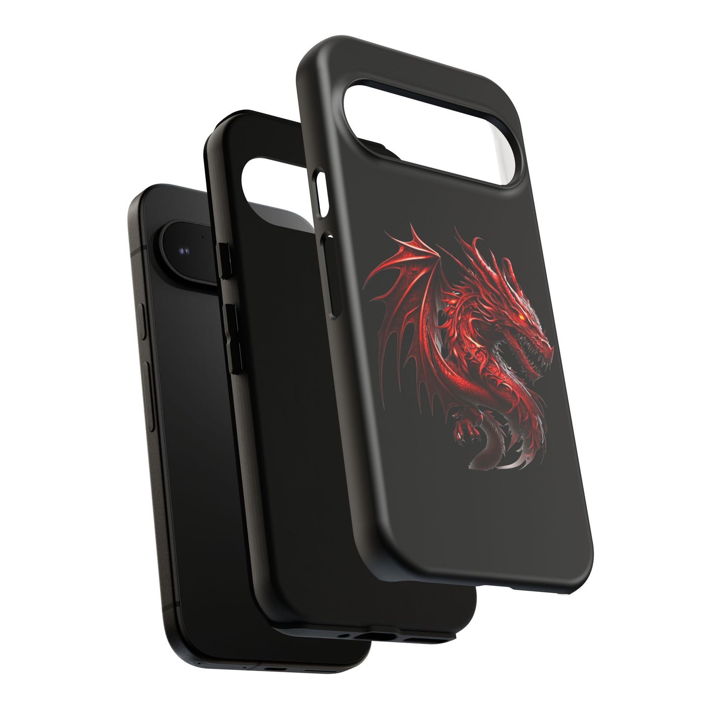 Red Dragon Phone Case, Fantasy Case, Tough Phone Cover, Gift for Gamers, Dragon Lover, Unique Mobile Accessory