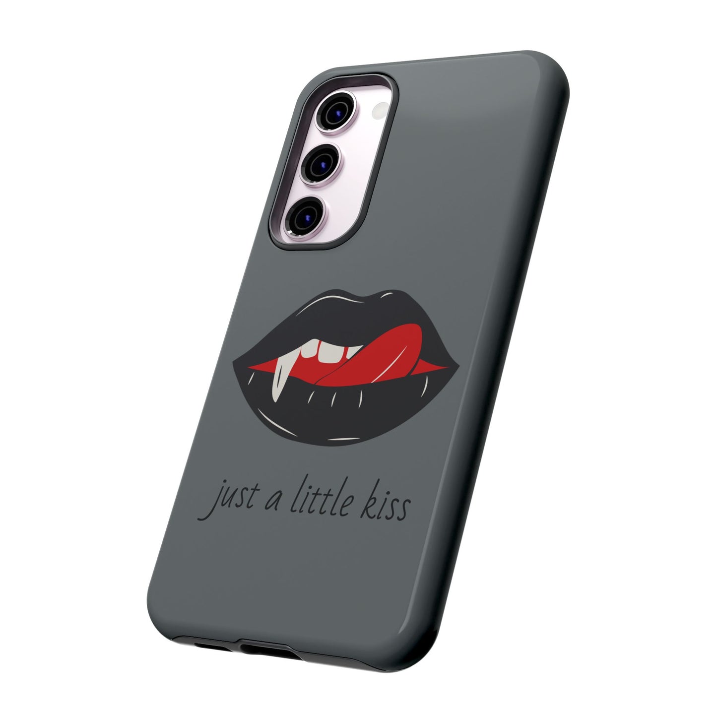 Vampire Lip Phone Case, Edgy Tech Accessories, Halloween Gifts, Goth Aesthetic, Quirky Cell Phone Cover