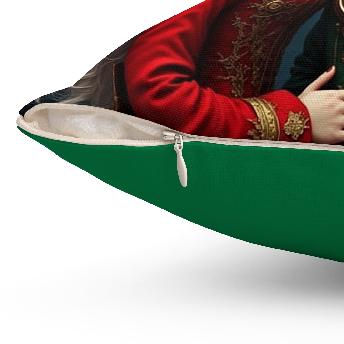 Fantasy Adventure Square Pillow with Rabbit and Girl Design, Decorative Pillow, Home Decor, Cosplay Accent, Gift for Fans