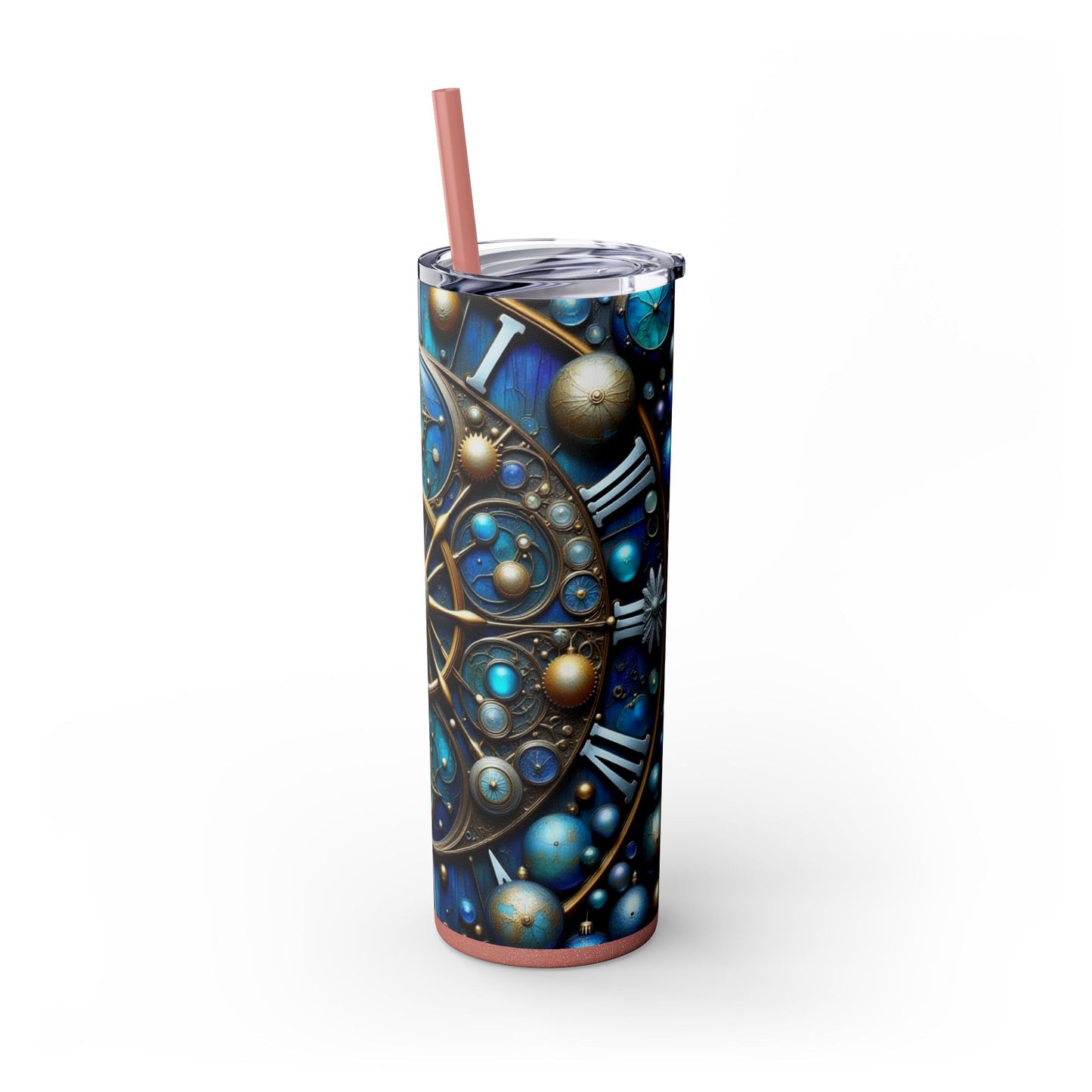 Galactic Skinny Tumbler | 20oz | Cosmic Drinkware, Celestial Design, Astronomy Gift, Party Favors, Starry Night Tumbler