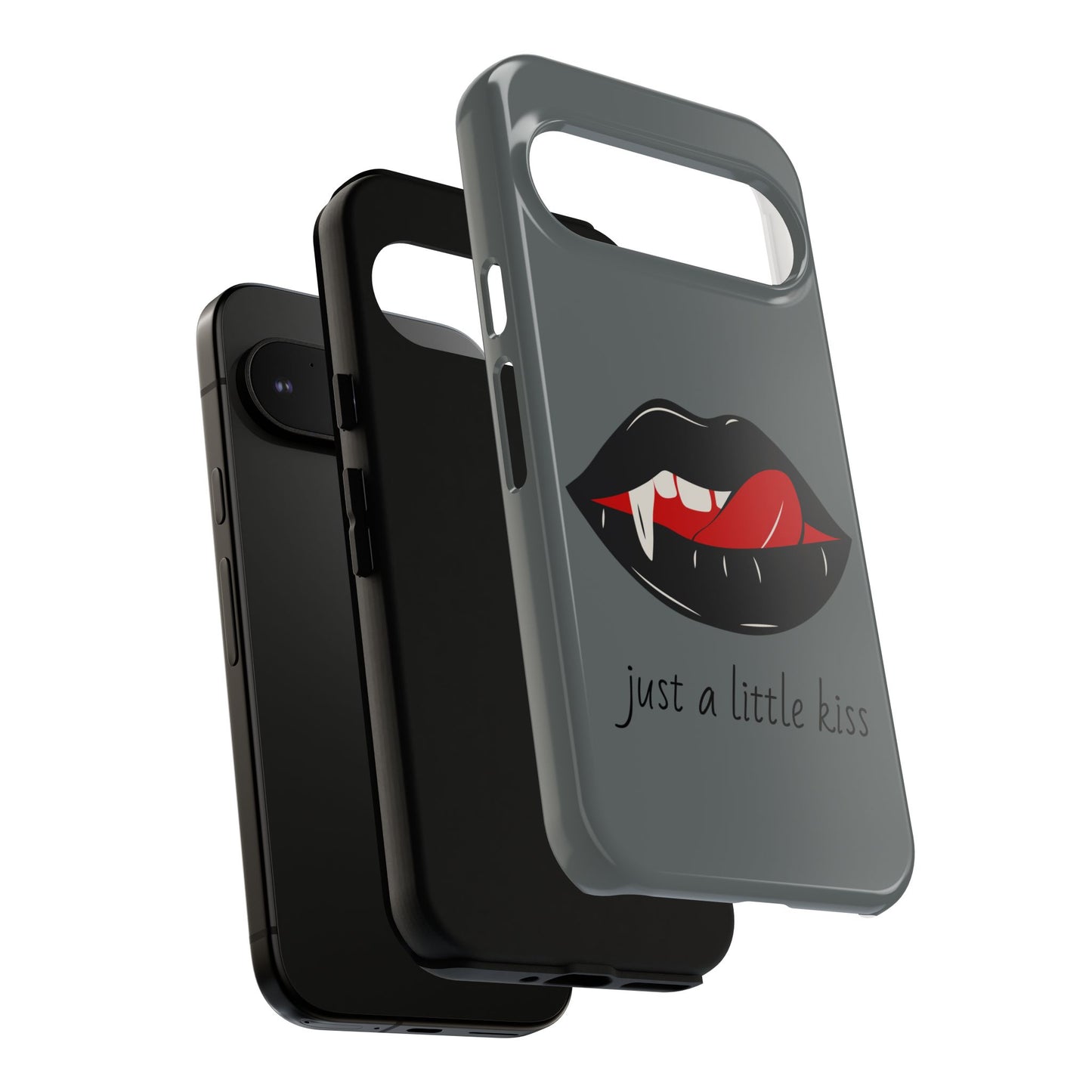 Vampire Lip Phone Case, Edgy Tech Accessories, Halloween Gifts, Goth Aesthetic, Quirky Cell Phone Cover