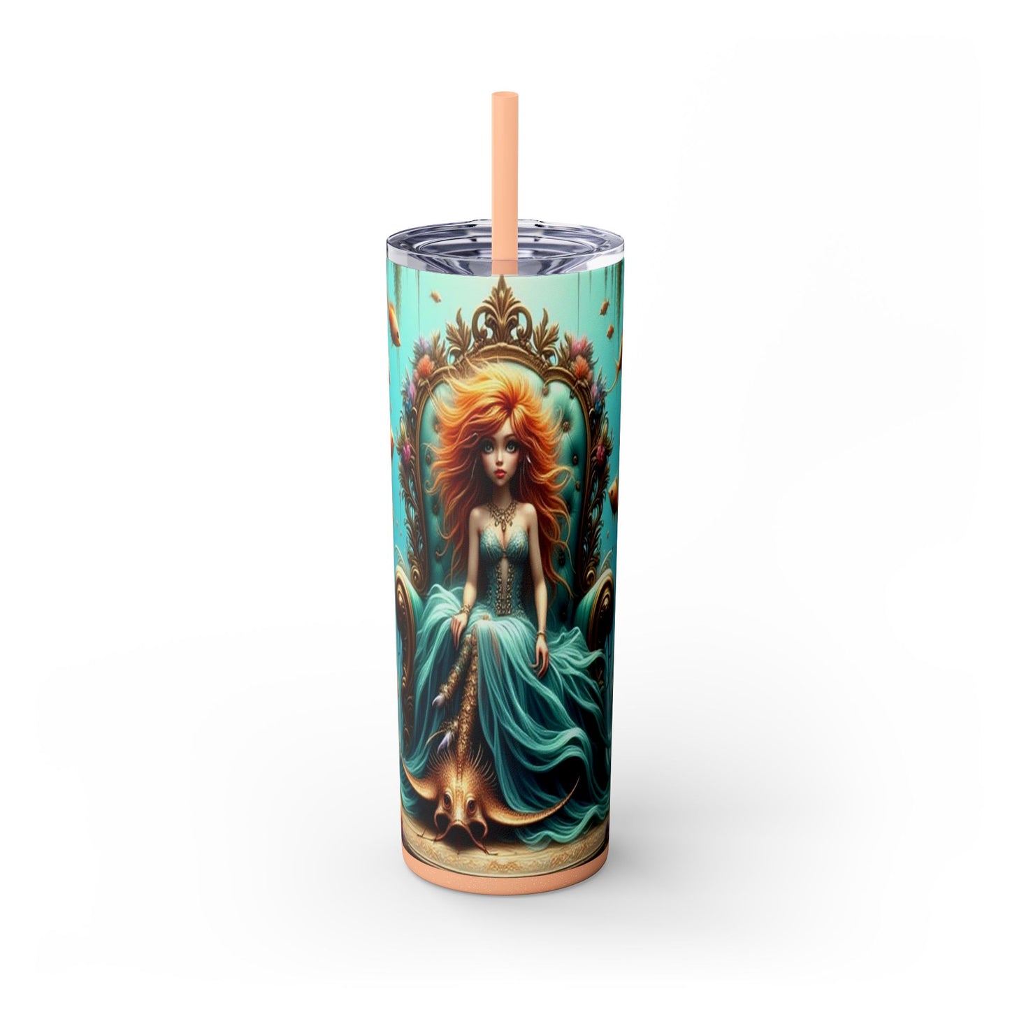 Zodiac Pisces Tumbler with Straw, 20oz